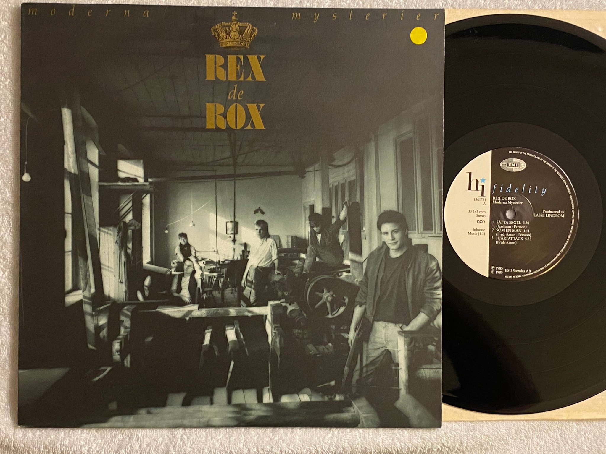 Omslagsbild för skivan REX DE ROX moderna mysterier LP -85 Swe EMI / ?HI FIDELITY 1361781