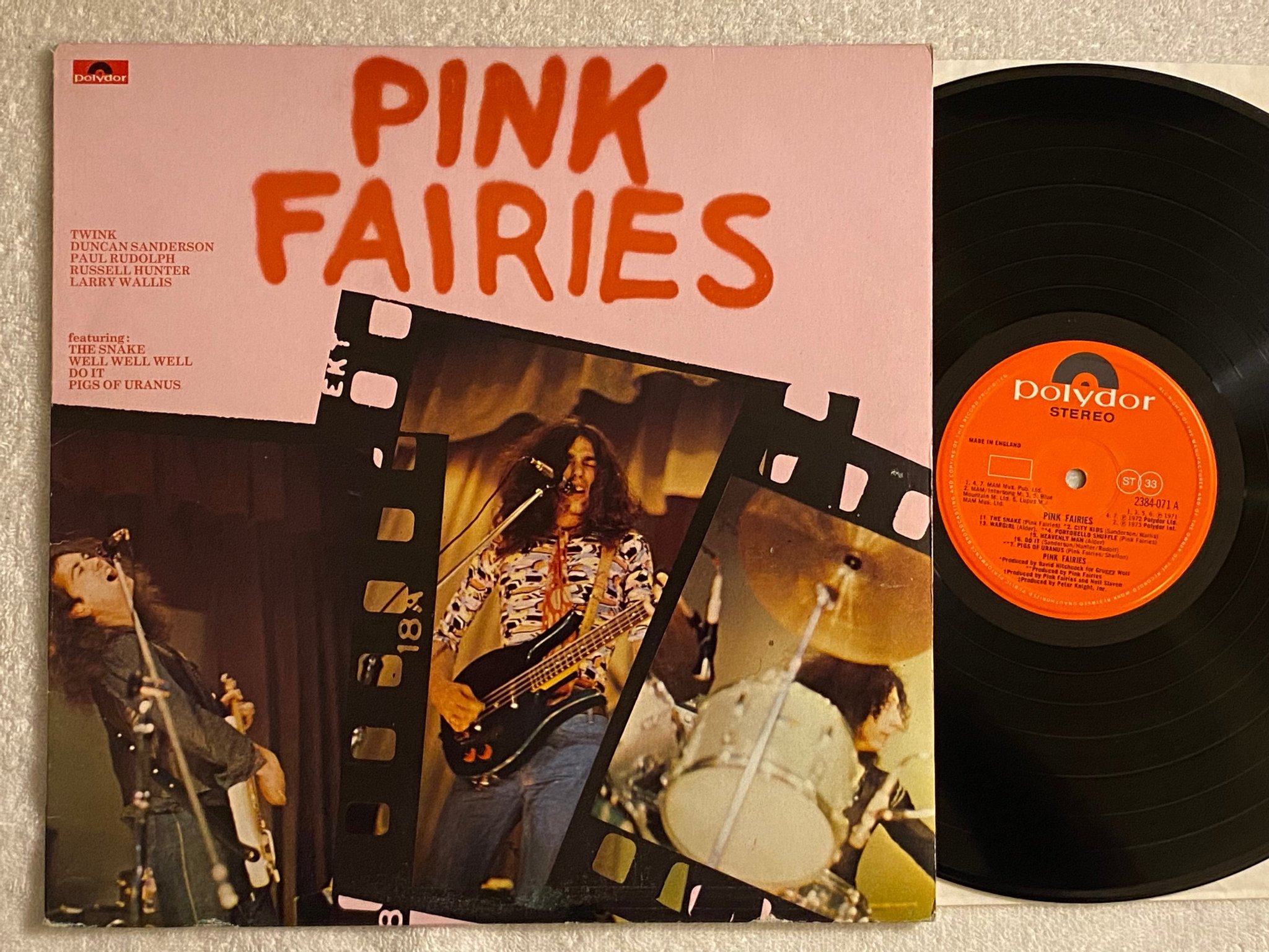Omslagsbild för skivan PINK FAIRIES s/t LP UK POLYDOR 2384 071