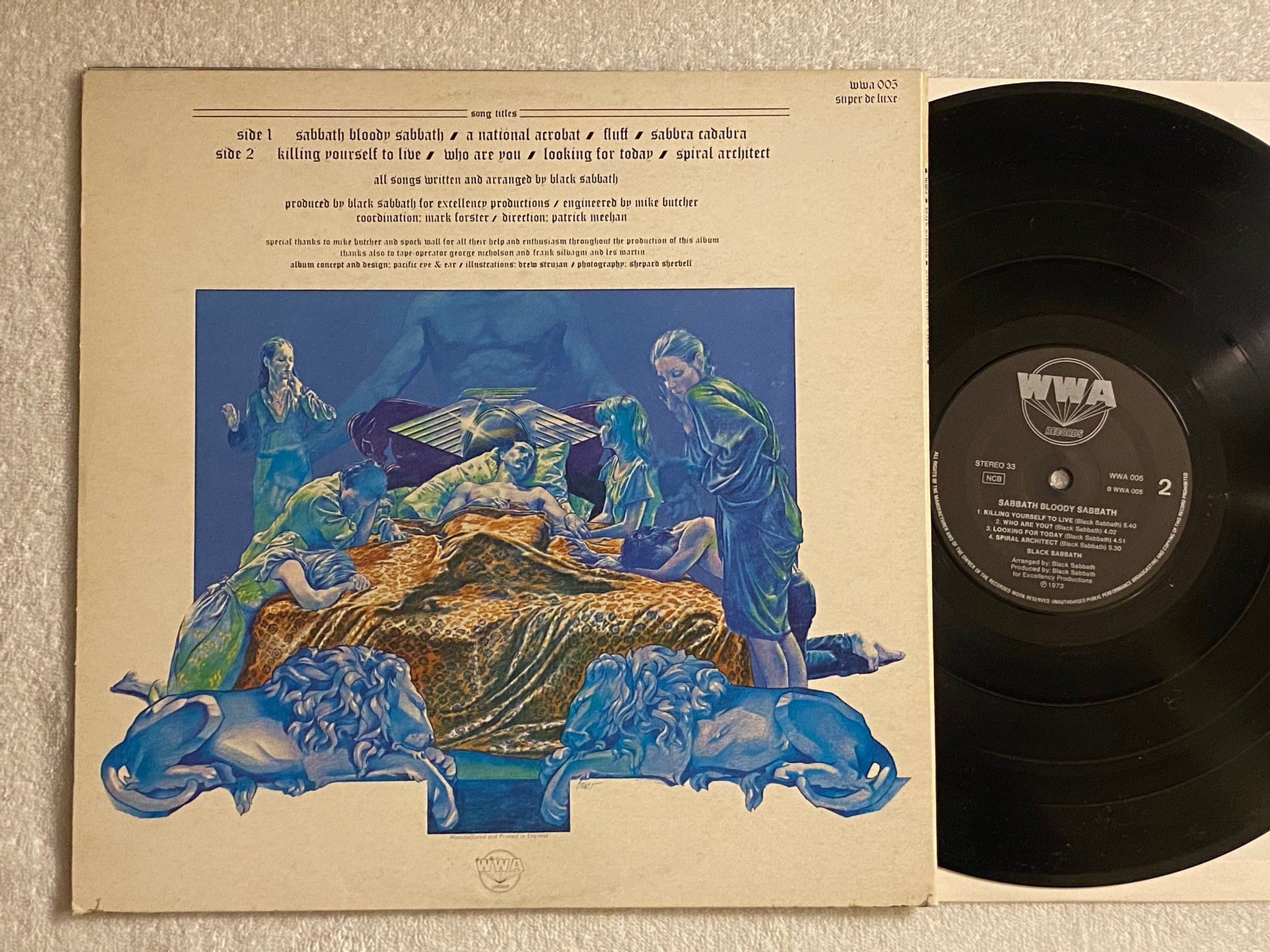 Omslagsbild för skivan BLACK SABBATH SABBATH BLOODY SABBATH LP ncb WWA 005