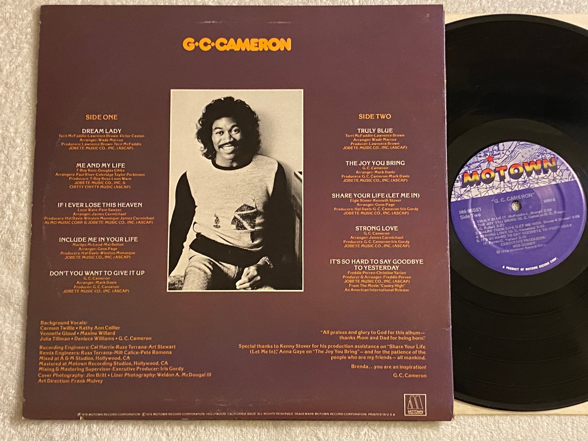 Omslagsbild för skivan G.C. CAMERON s/t LP -76 US MOTOWN M6-855S1