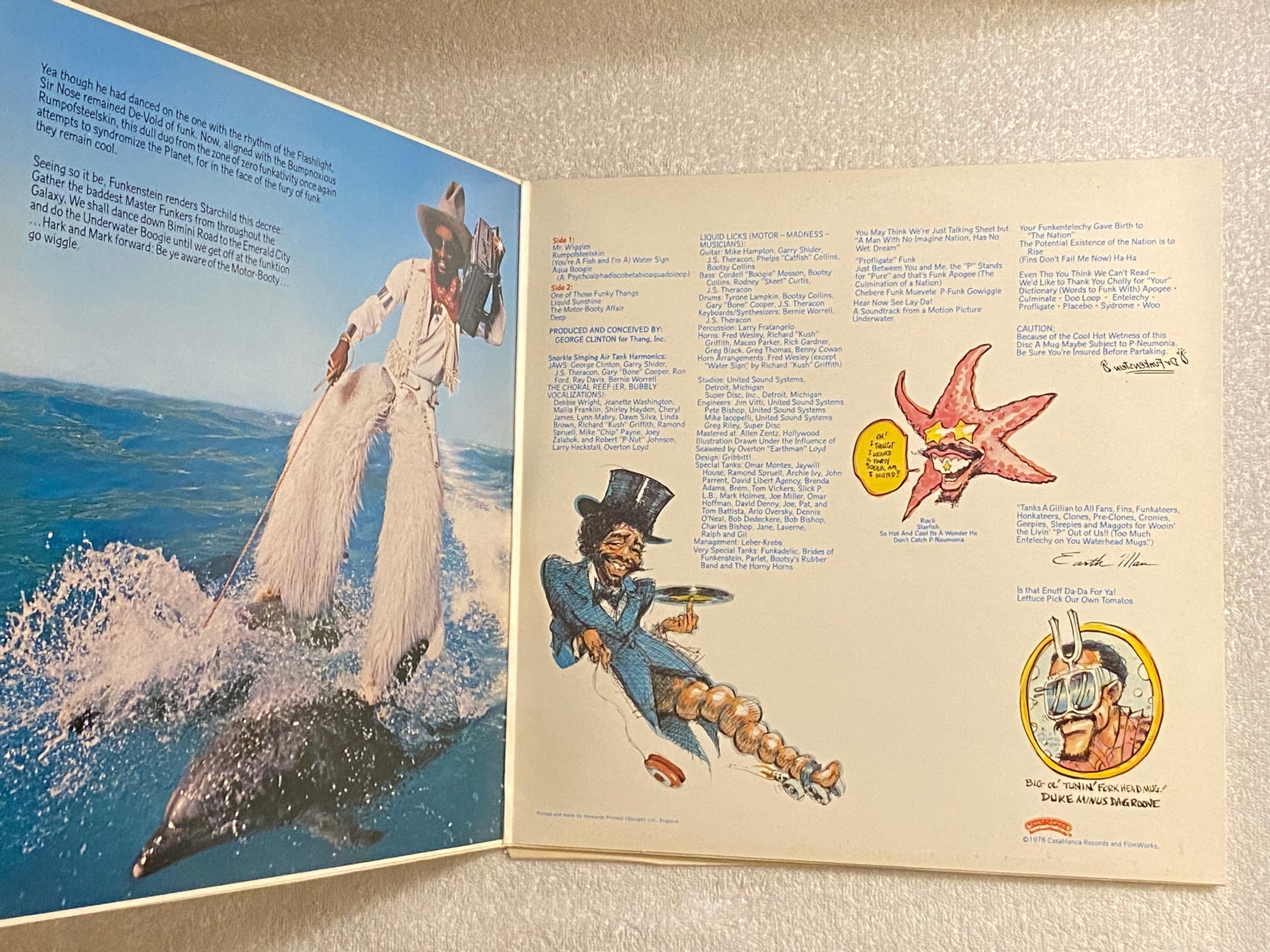 Omslagsbild för skivan PARLIAMENT motor-booty affair LP -78 UK CASABLANCA CALH 2044