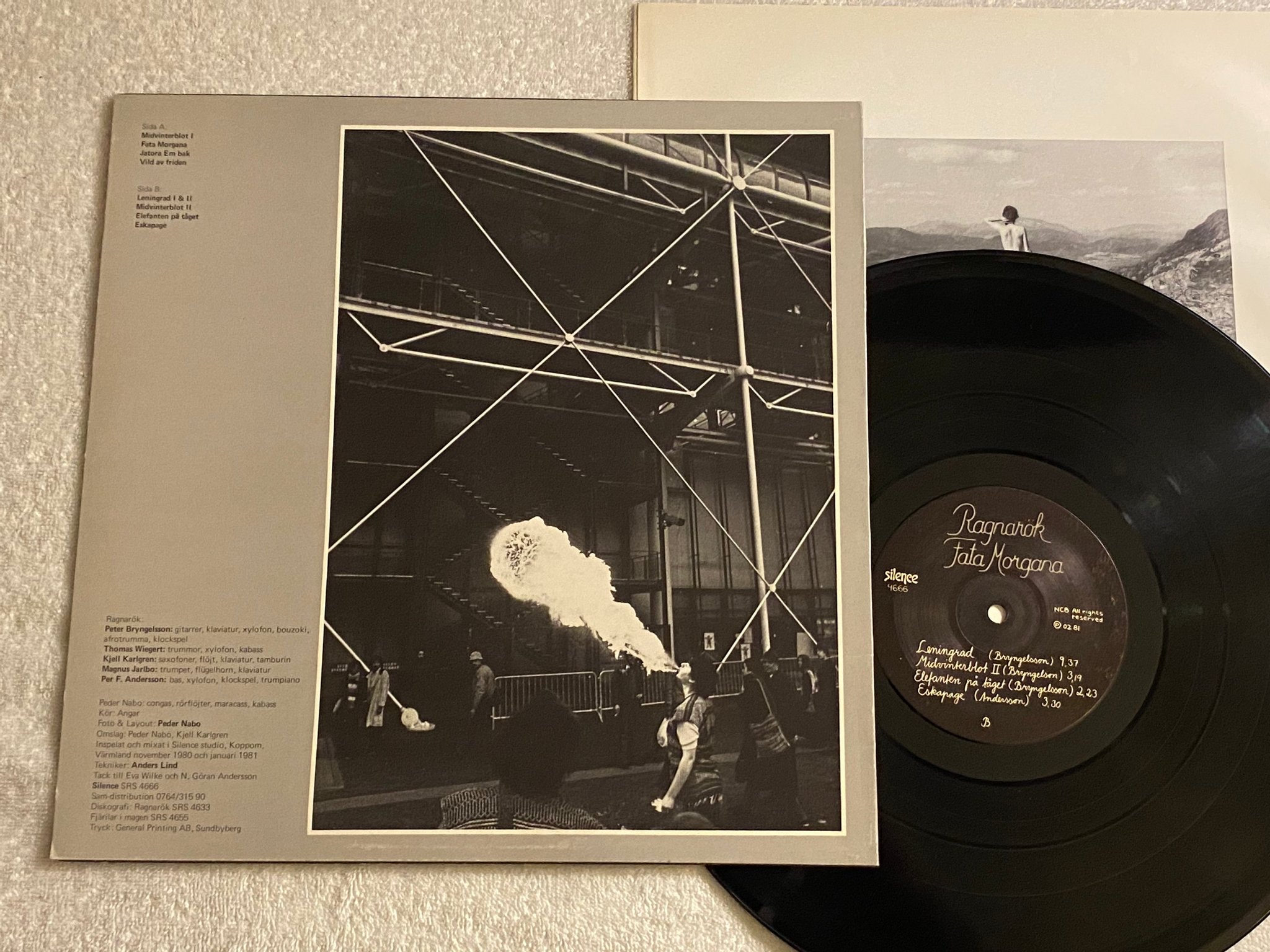 Omslagsbild för skivan RAGNARÖK fata morgana LP -81 SILENCE SRS 4666