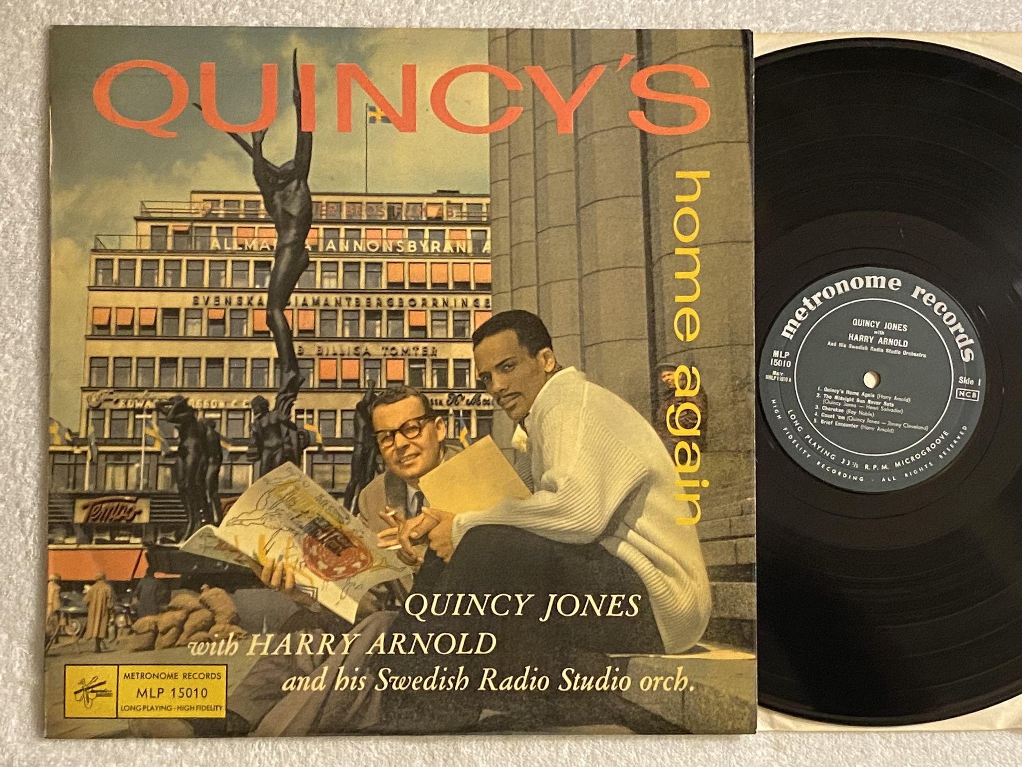 Omslagsbild för skivan QUINCY JONES with HARRY ARNOLD s/t LP -58 Swe METRONOME MLP 15010