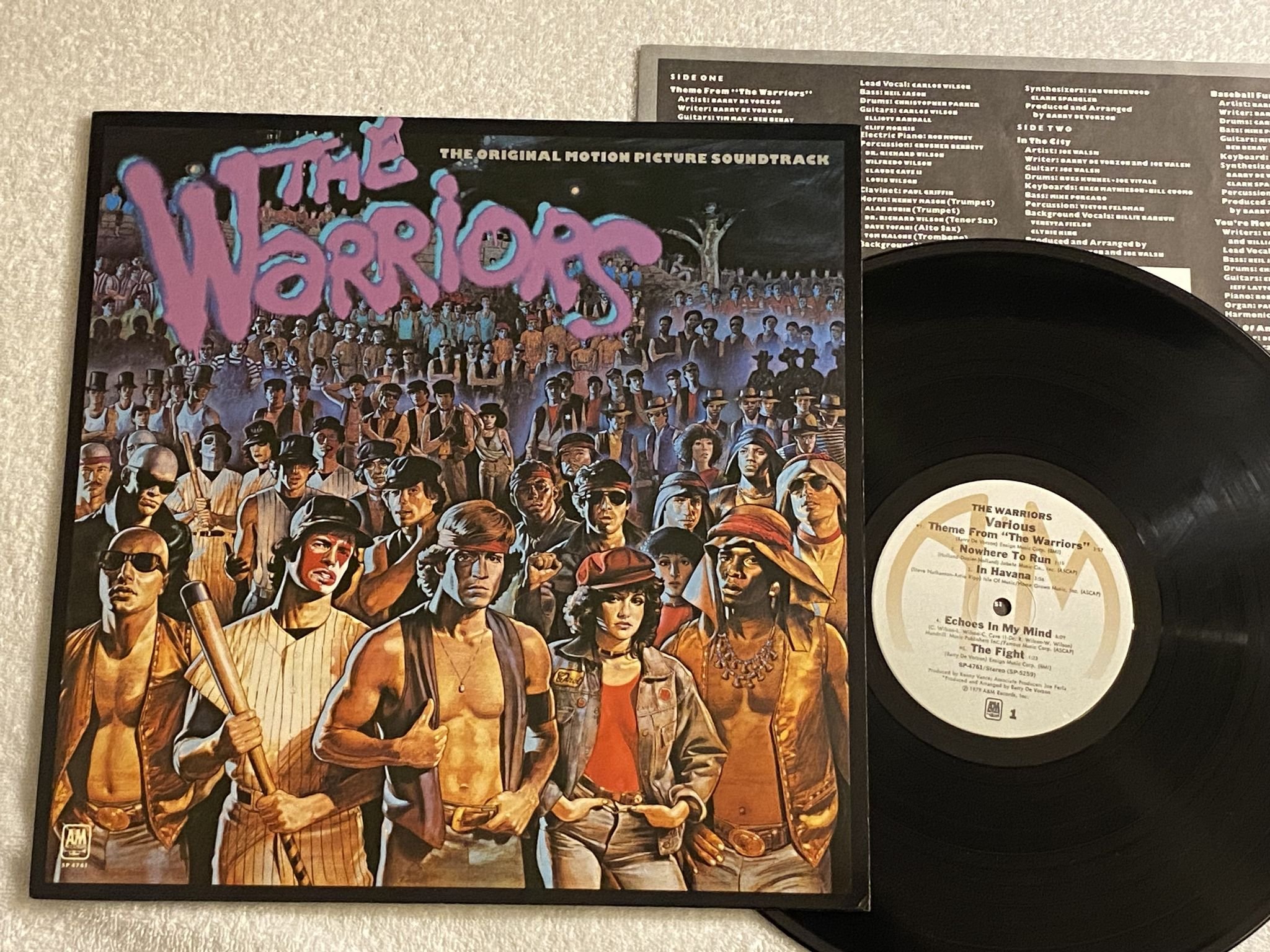 Omslagsbild för skivan V/A the warriors LP US A&M SP 4761 *** KULT ***