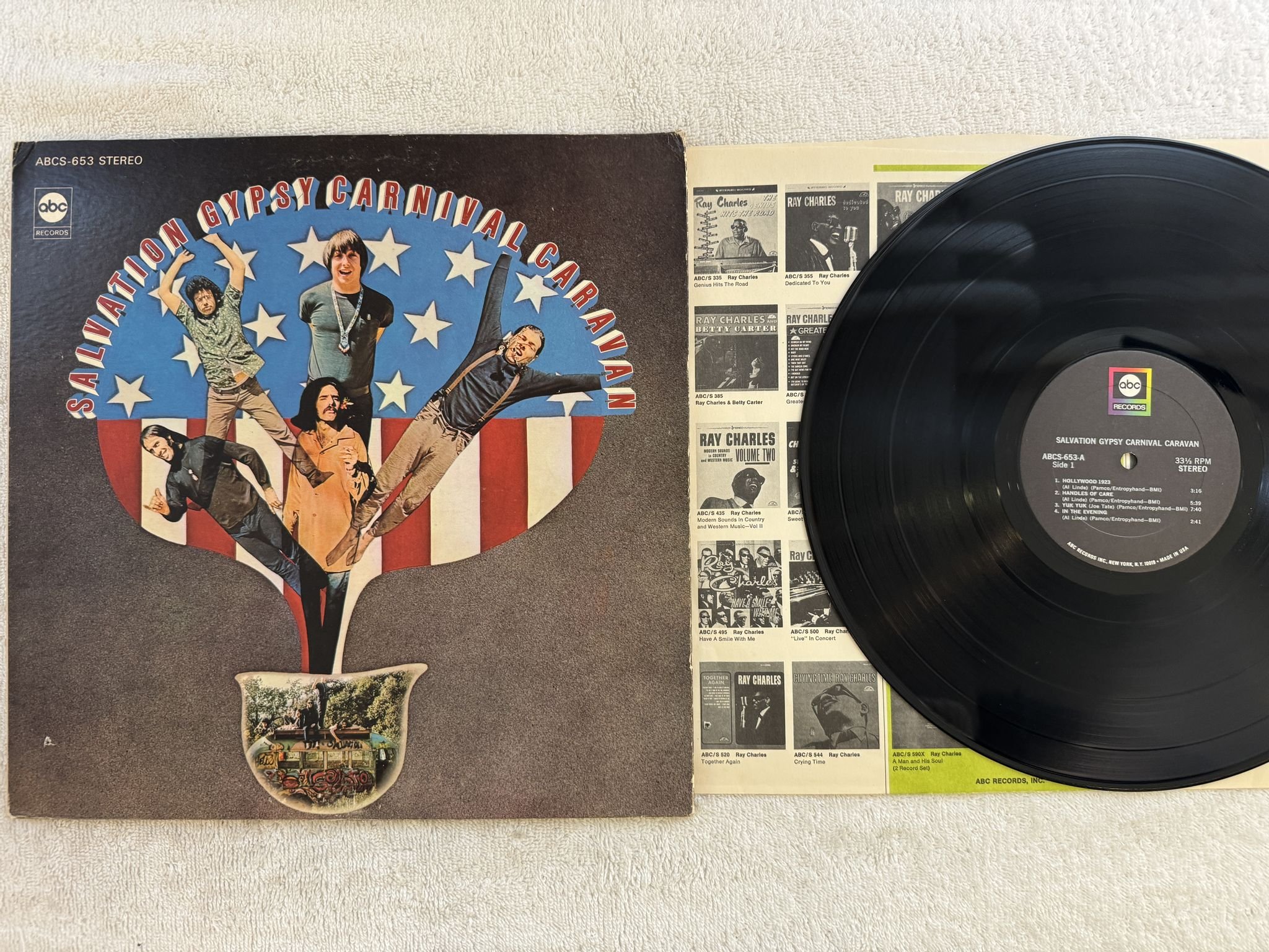 Omslagsbild för skivan SALVATION Gypsy Carnival Caravan LP -68 US abc ABCS 653 *** Psych ***