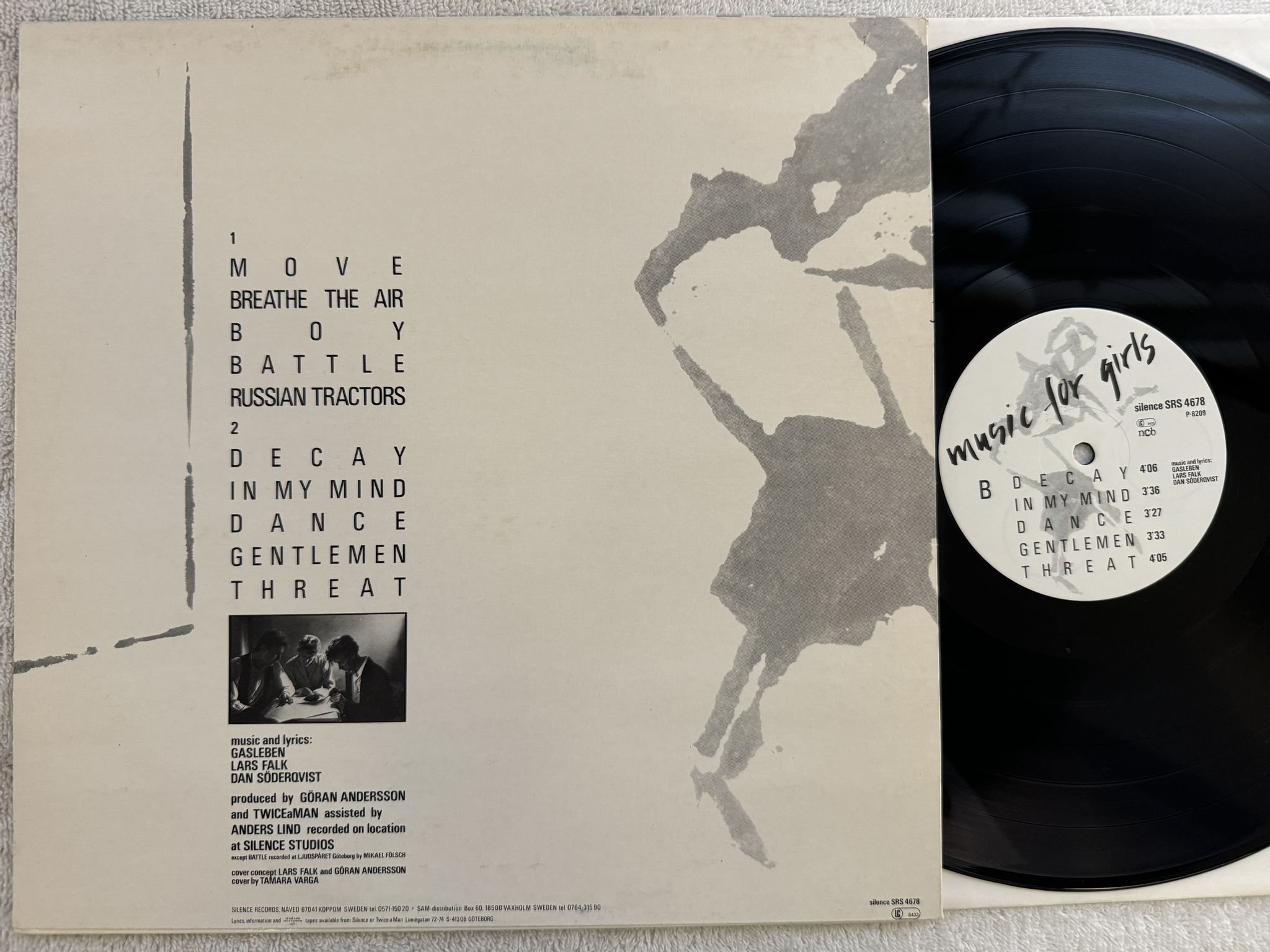 Omslagsbild för skivan TWICE A MAN music for girls LP -82 Swe SILENCE SRS 4678