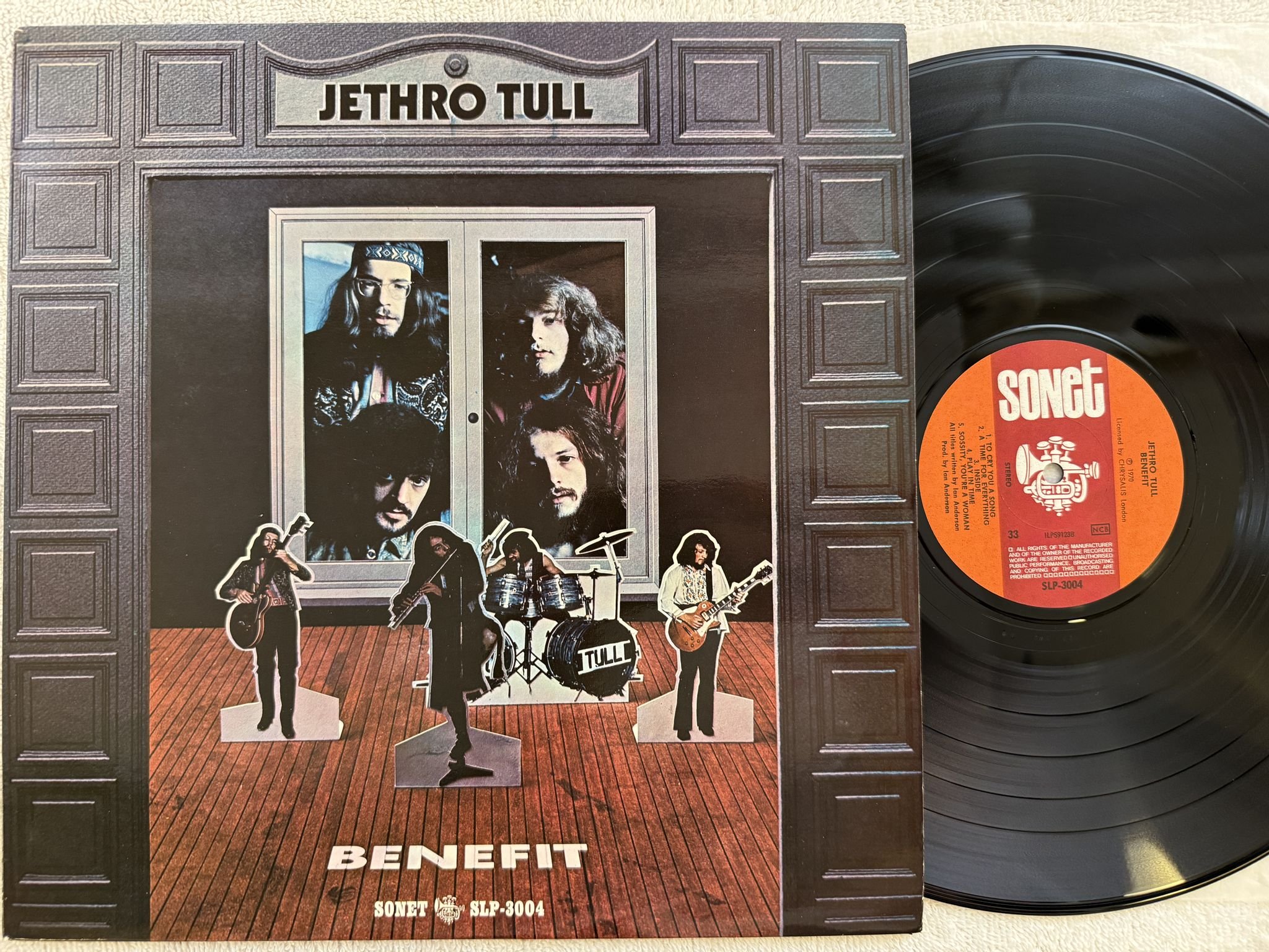Omslagsbild för skivan JETHRO TULL benefit LP -70 ncb SONET SLP-3004