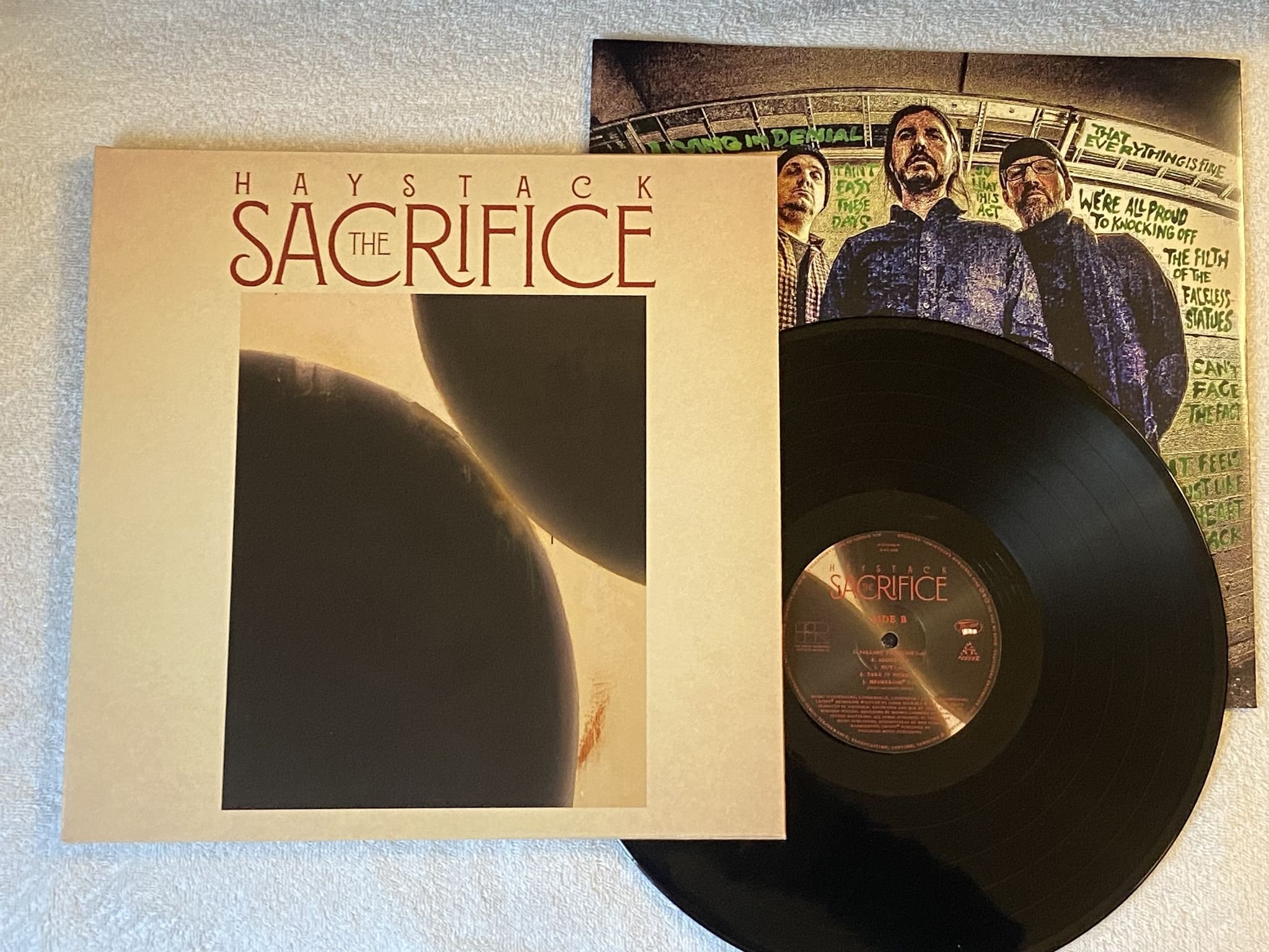 Omslagsbild för skivan HAYSTACK The Sacrifice LP 2019 THREEMAN RECORDINGS TRE033LP