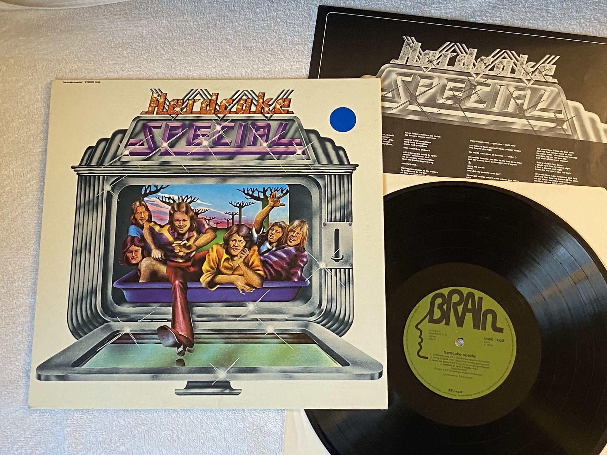 Omslagsbild för skivan HARDCAKE SPECIAL s/t LP -74 Ger BRAIN 1060 *** KRAUTROCK ***