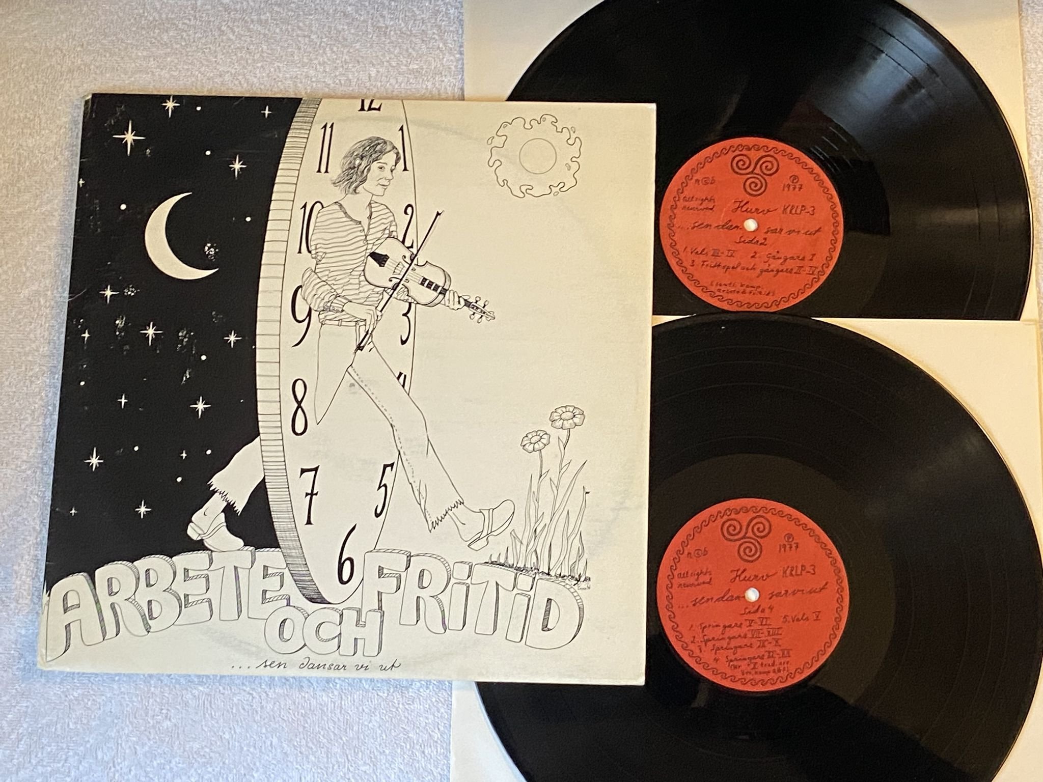 Omslagsbild för skivan ARBETE OCH FRITID ...Sen Dansar Vi Ut 2xLP -77 Swe HURV KRLP-3