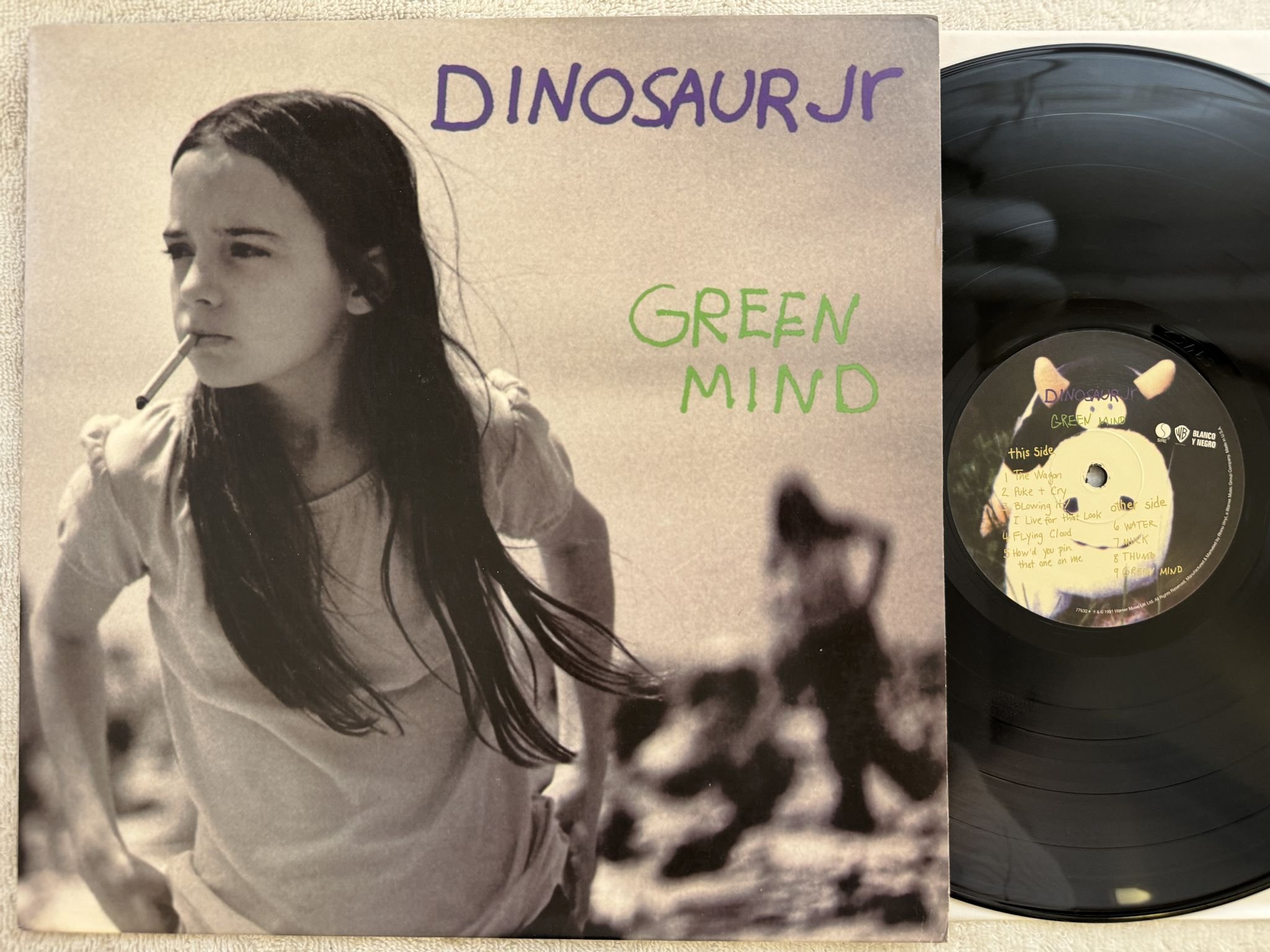 Omslagsbild för skivan DINOSAUR JR Green Mind LP re 2006 Blanco Y Negro 77630