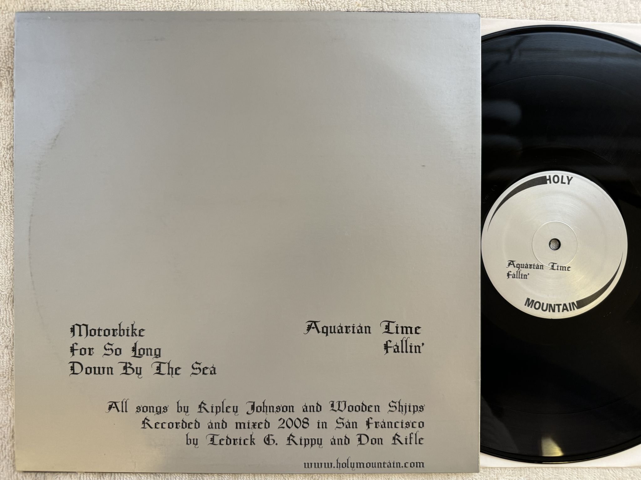 Omslagsbild för skivan WOODEN SHJIPS dos LP 2009 US HOLY MOUNTAIN 144233377LP ** STONER ROCK **