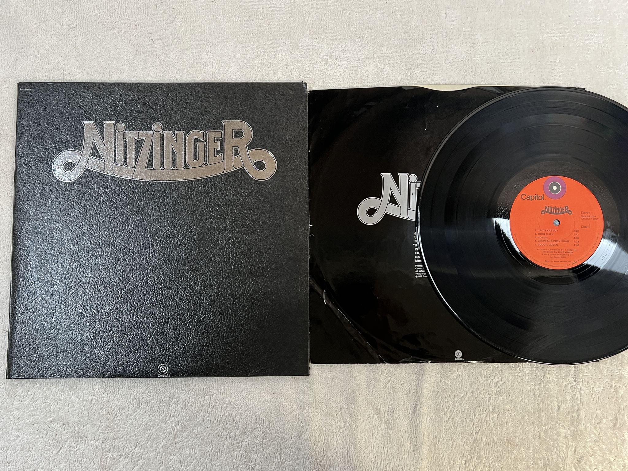 Omslagsbild för skivan NITZINGER s/t LP -72 US CAPITOL SMAS 11091