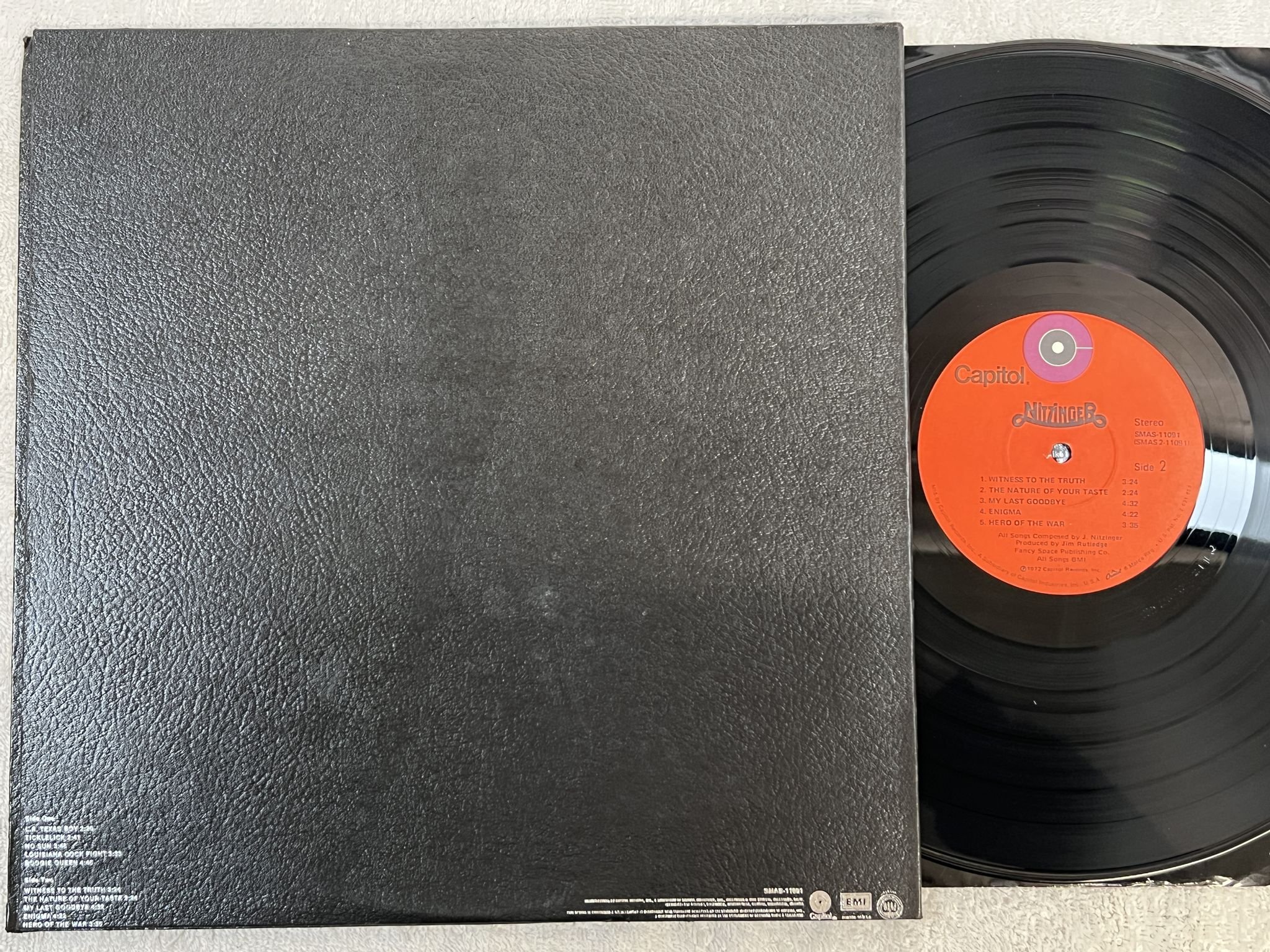 Omslagsbild för skivan NITZINGER s/t LP -72 US CAPITOL SMAS 11091