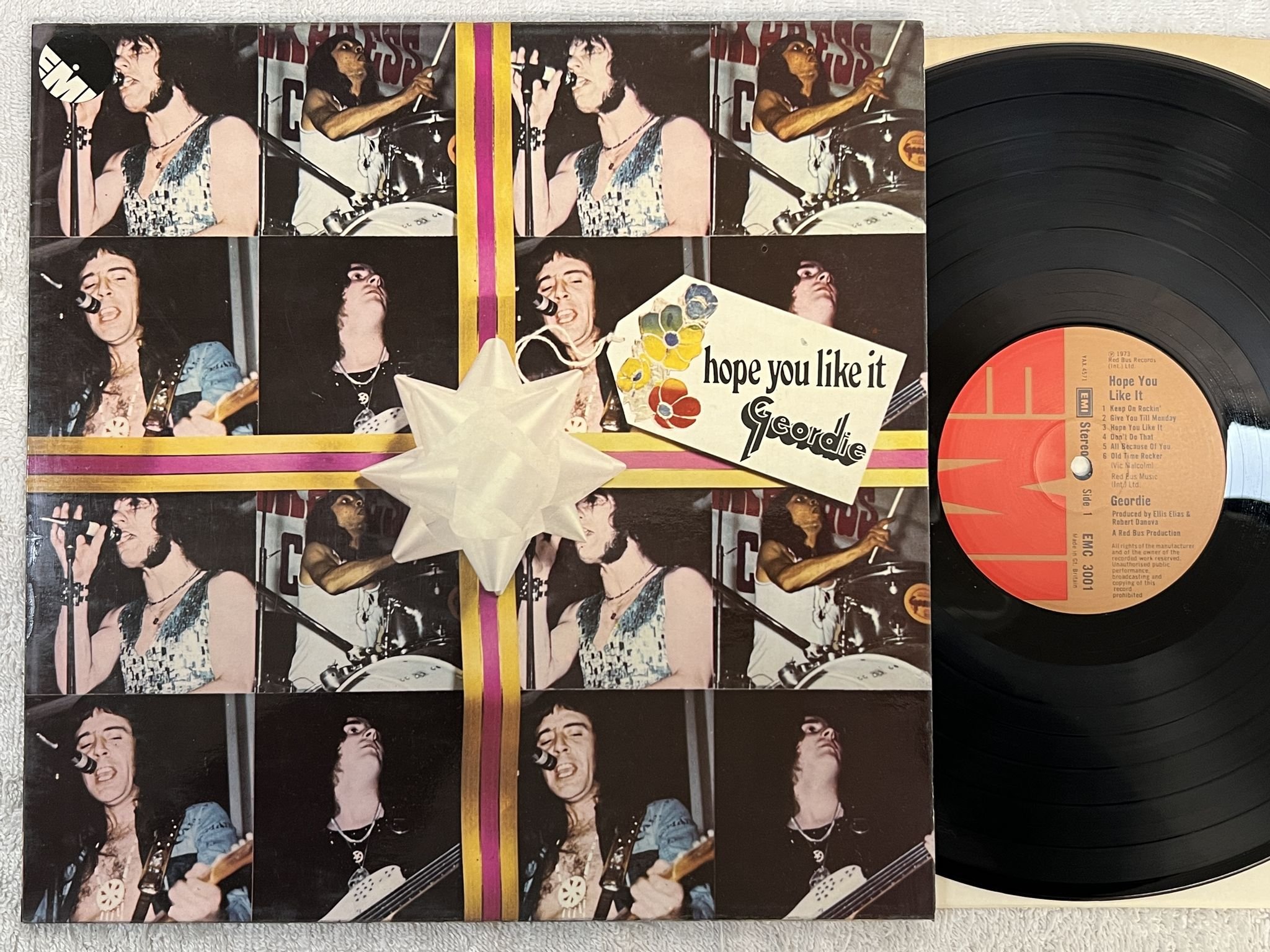 Omslagsbild för skivan GEORDIE hope you like it LP -73 UK EMI EMC 3001