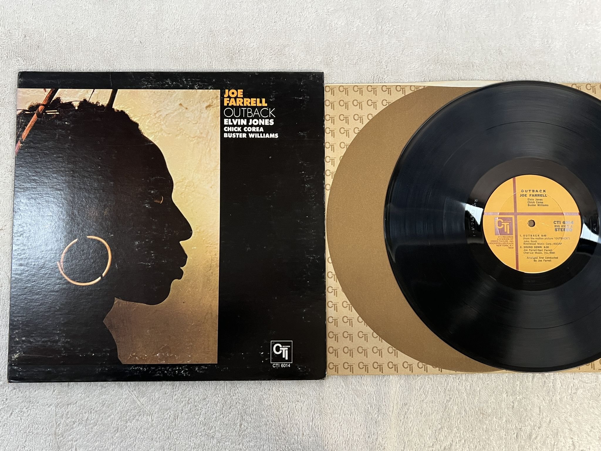 Omslagsbild för skivan JOE FARRELL outback LP -72 US CTI CTI 6014