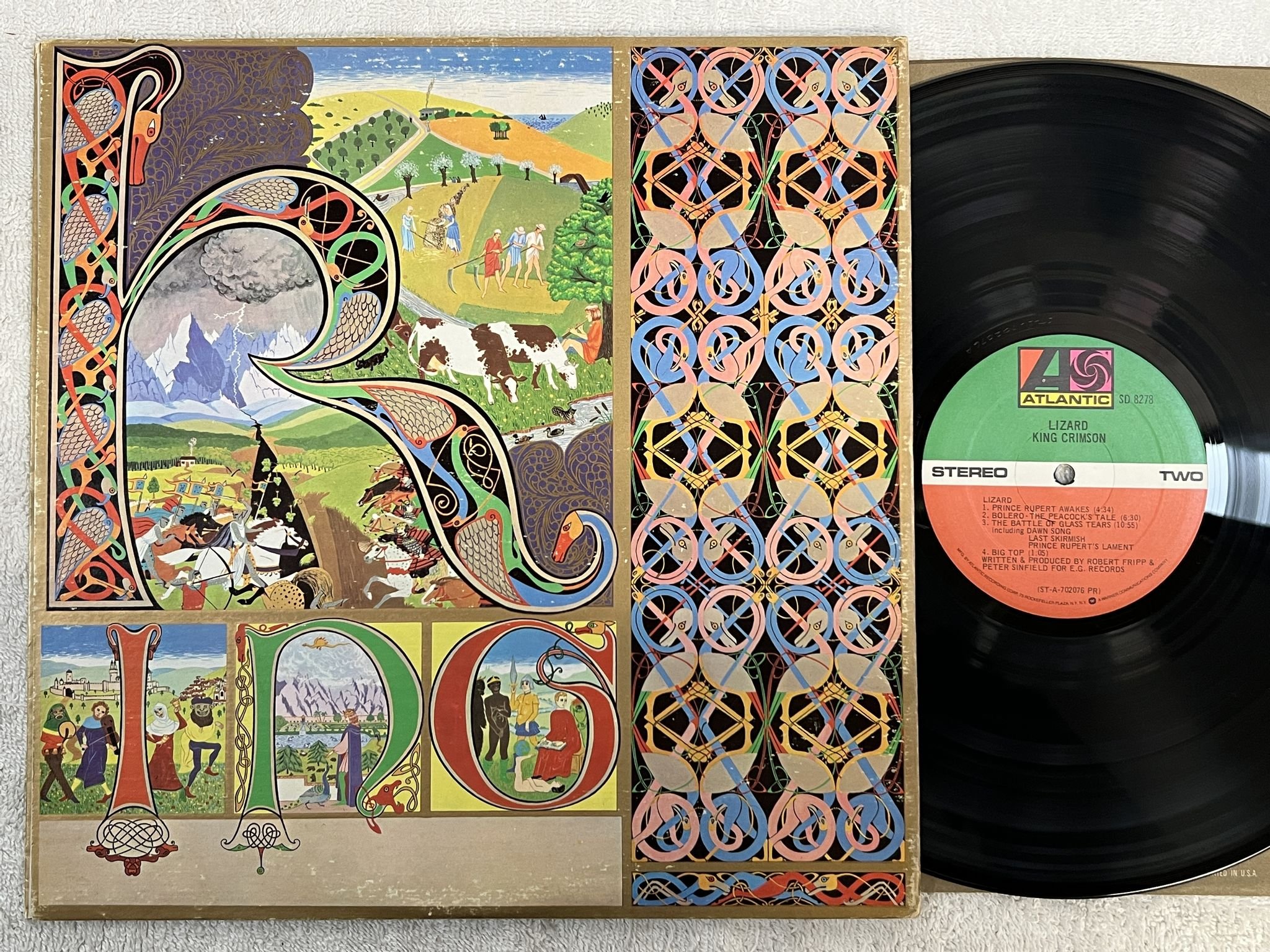 Omslagsbild för skivan KING CRIMSON lizard LP -71 US ATLANTIC SD 8278