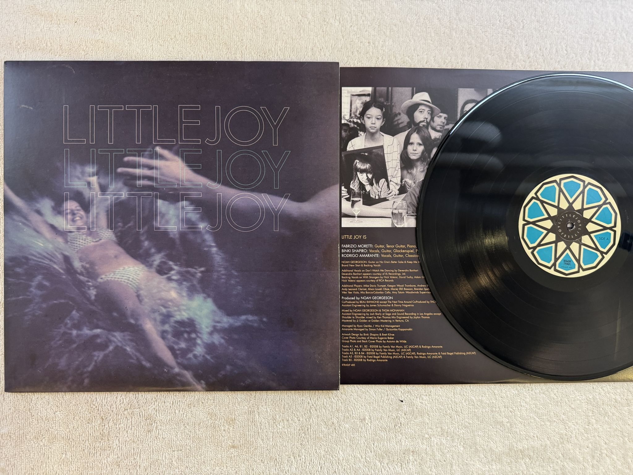 Omslagsbild för skivan LITTLE JOY Little Joy LP 2008 US rough trade RTRADLP 485