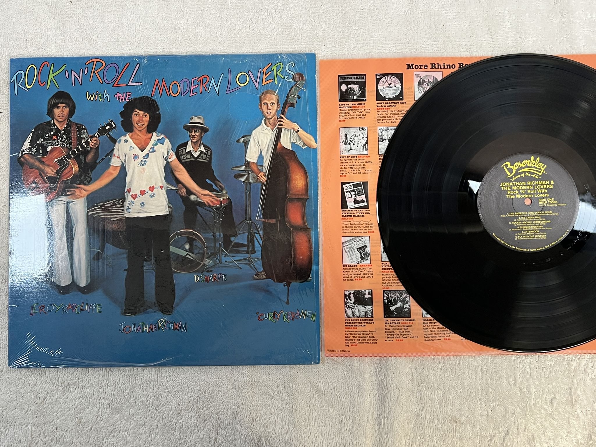 Omslagsbild för skivan JONATHAN RICHMAN & THE MODERN LOVERS rock n roll with LP re US BESERKLEY