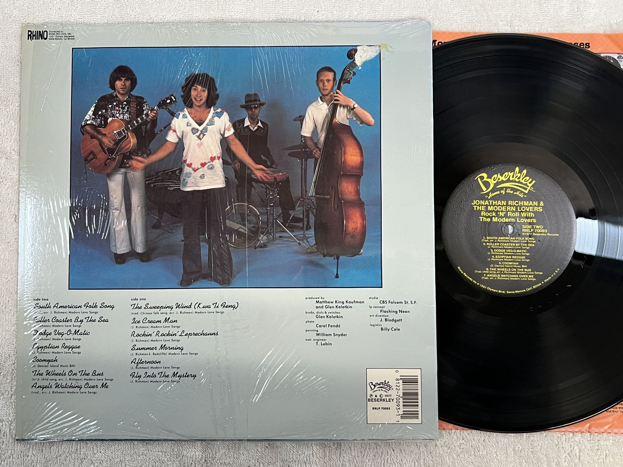 Omslagsbild för skivan JONATHAN RICHMAN & THE MODERN LOVERS rock n roll with LP re US BESERKLEY