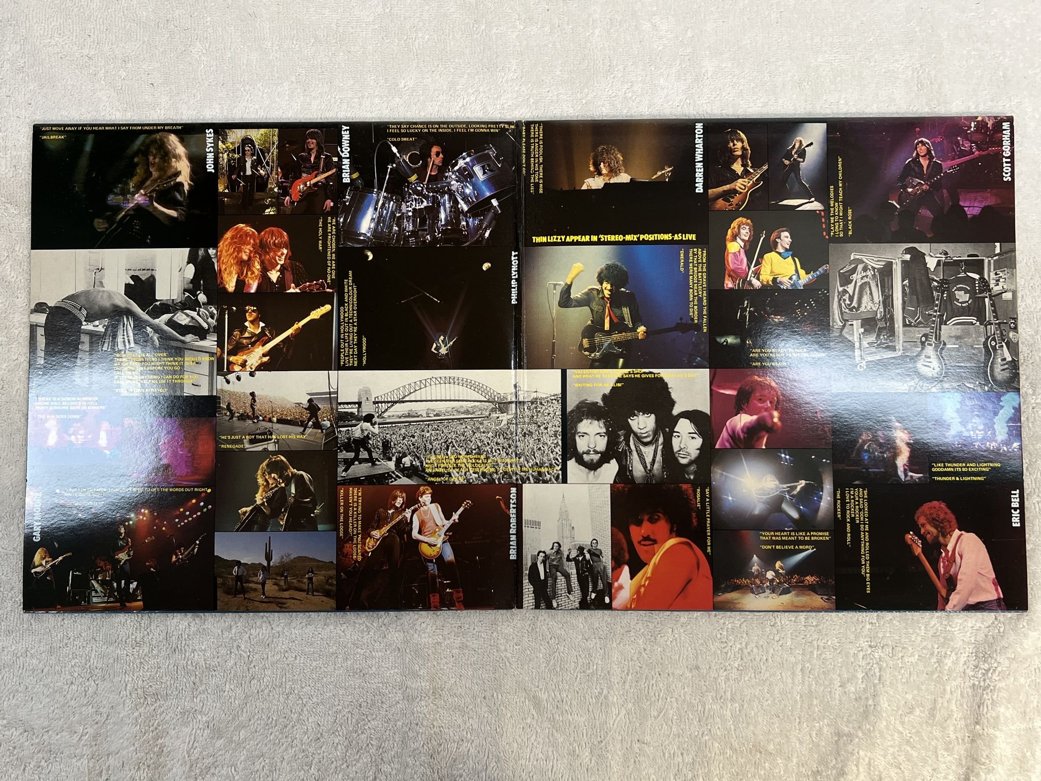 Omslagsbild för skivan THIN LIZZY live 2xLP -83 Hol VERTIGO 812884-1