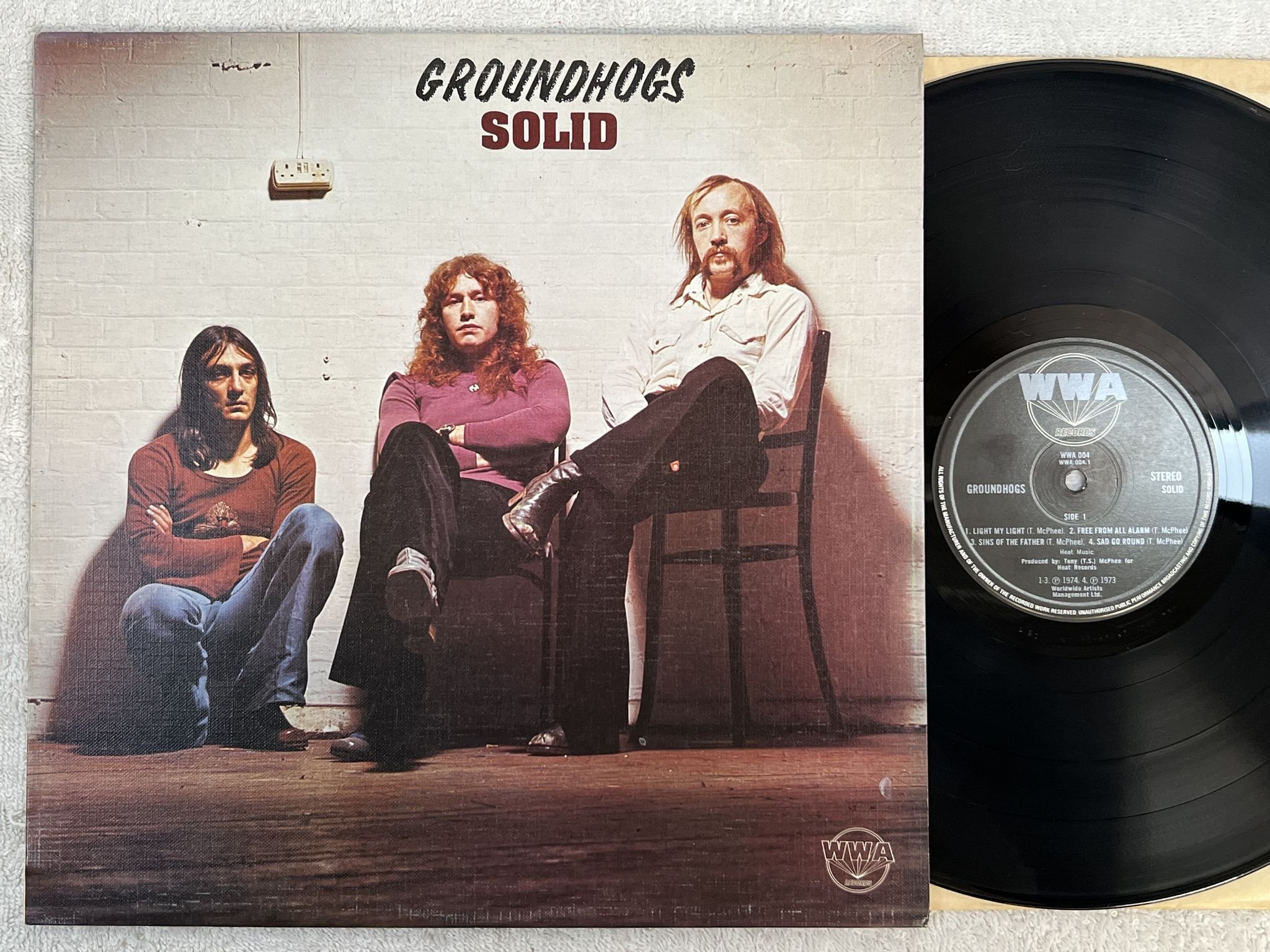 Omslagsbild för skivan GROUNDHOGS solid LP -74 UK WWA 004 *** HARD ROCK / BLUES ROCK ***