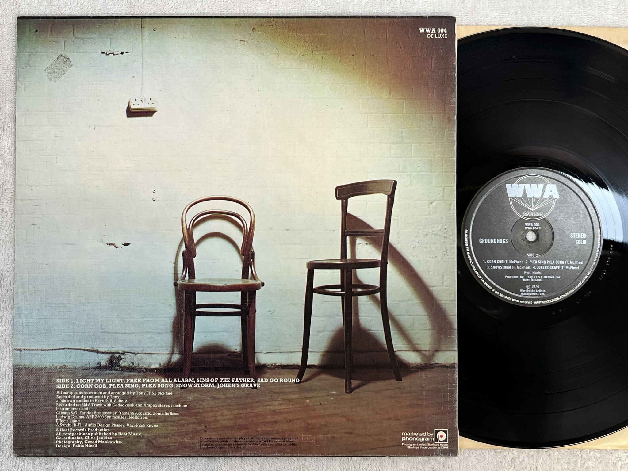 Omslagsbild för skivan GROUNDHOGS solid LP -74 UK WWA 004 *** HARD ROCK / BLUES ROCK ***