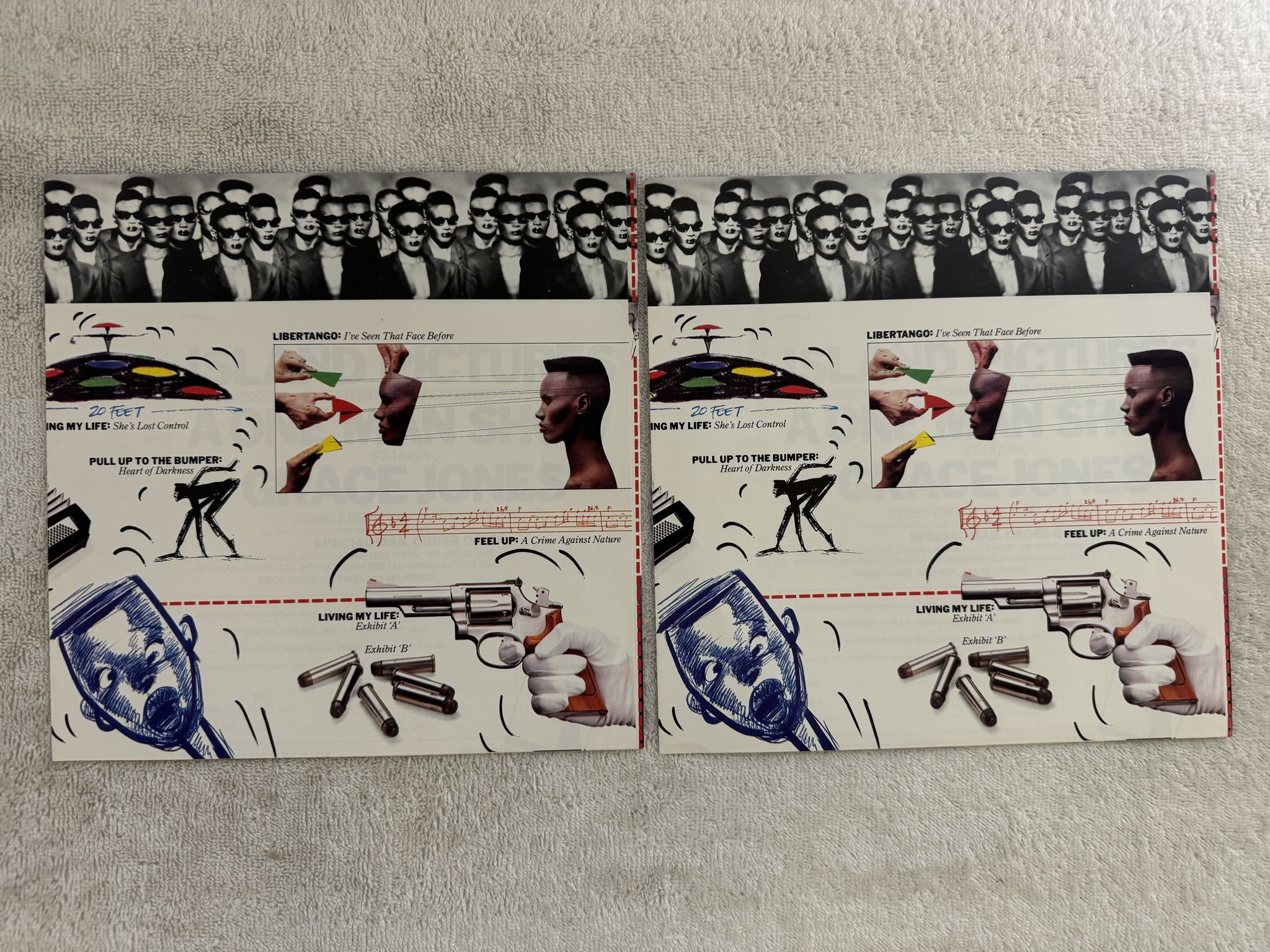 Omslagsbild för skivan GRACE JONES living my life LP -82 ncb ISLAND ILPS 9722