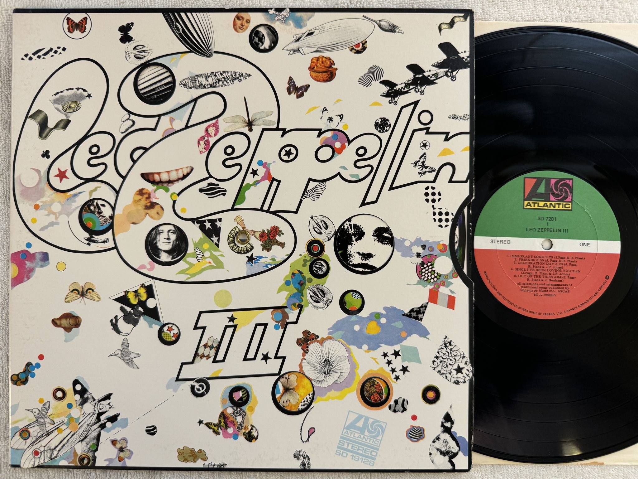 Omslagsbild för skivan LED ZEPPELIN III LP Can ATLANTIC SD 7201