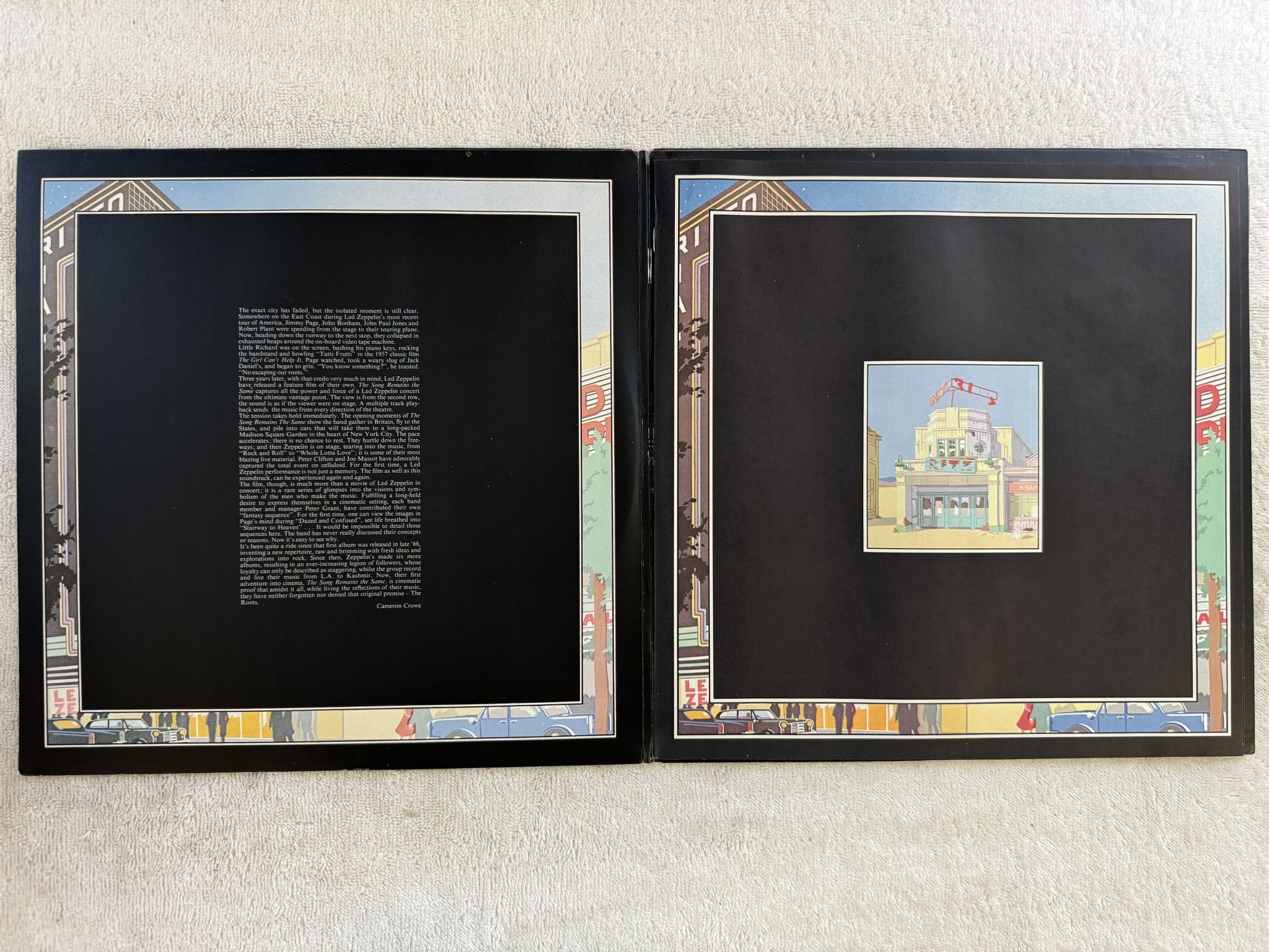 Omslagsbild för skivan LED ZEPPELIN the song remains the same 2xLP -76 US SWAN SONG SS 2-201