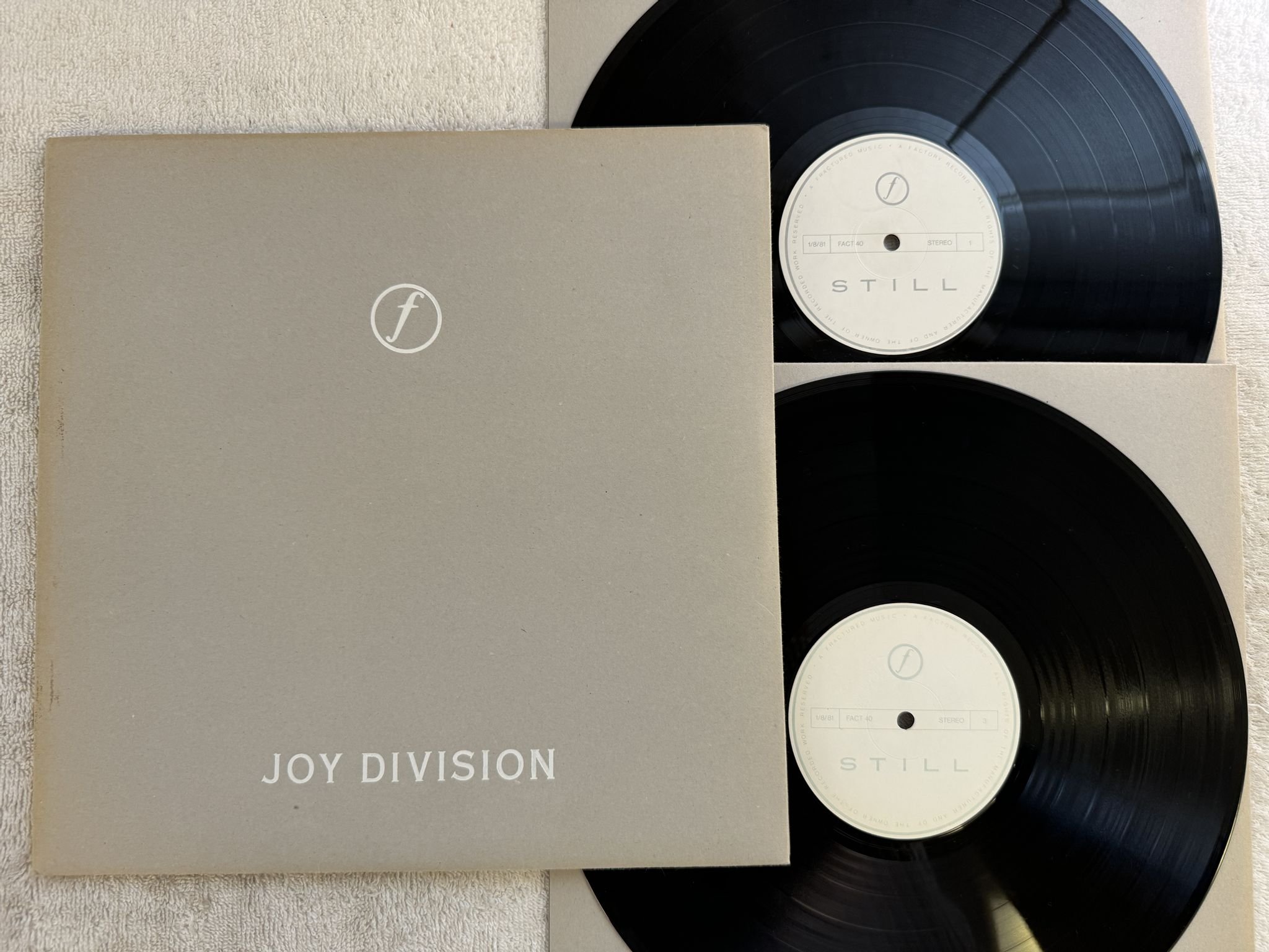 Omslagsbild för skivan JOY DIVISION Still 2xLP -81 UK FACTORY FACT 40
