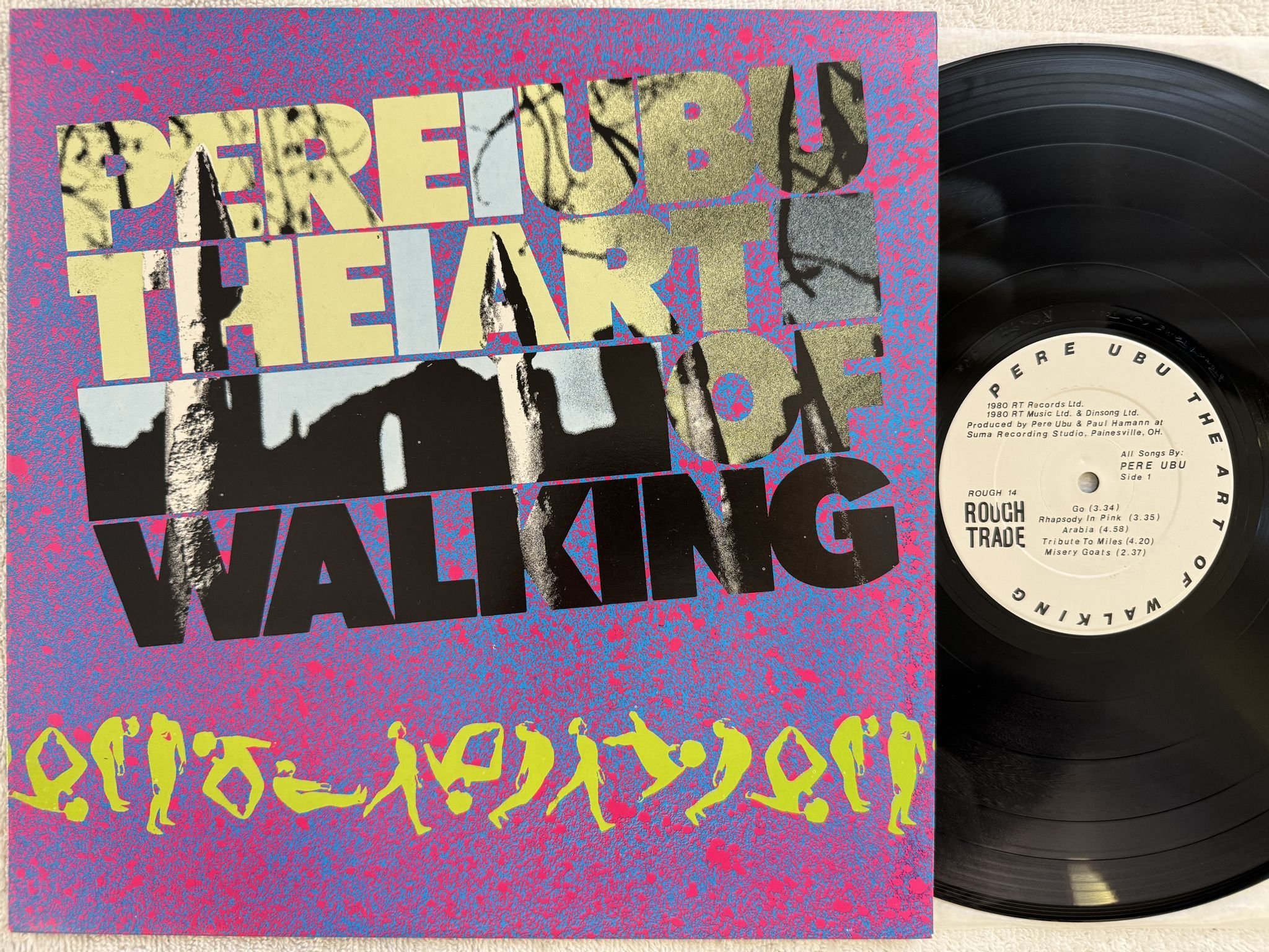 Omslagsbild för skivan PERE UBU the art of walking LP US ROUGH TRADE ROUGH 14