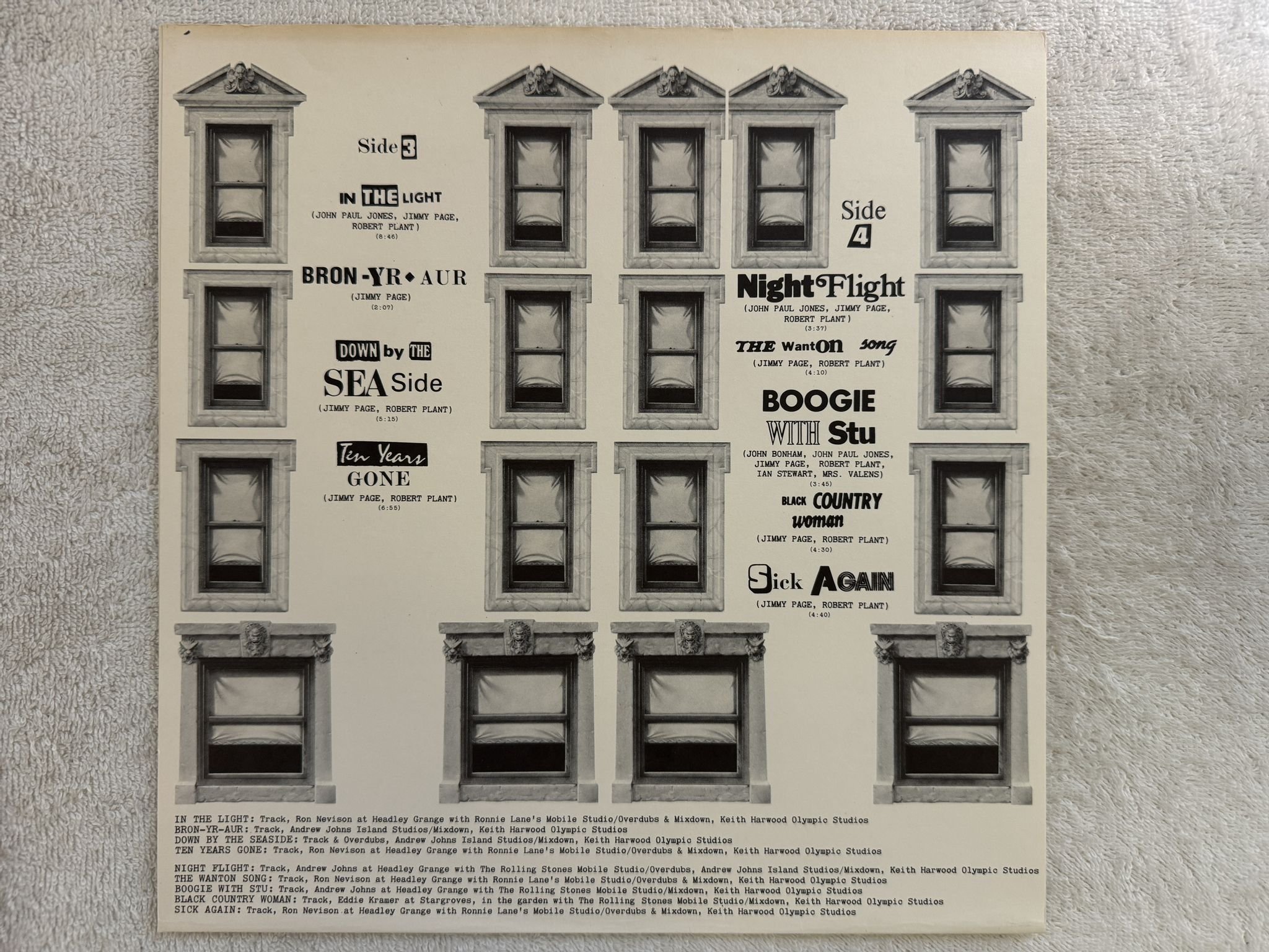 Omslagsbild för skivan LED ZEPPELIN physical graffiti 2xLP -75 US SWAN SONG SS 2-200