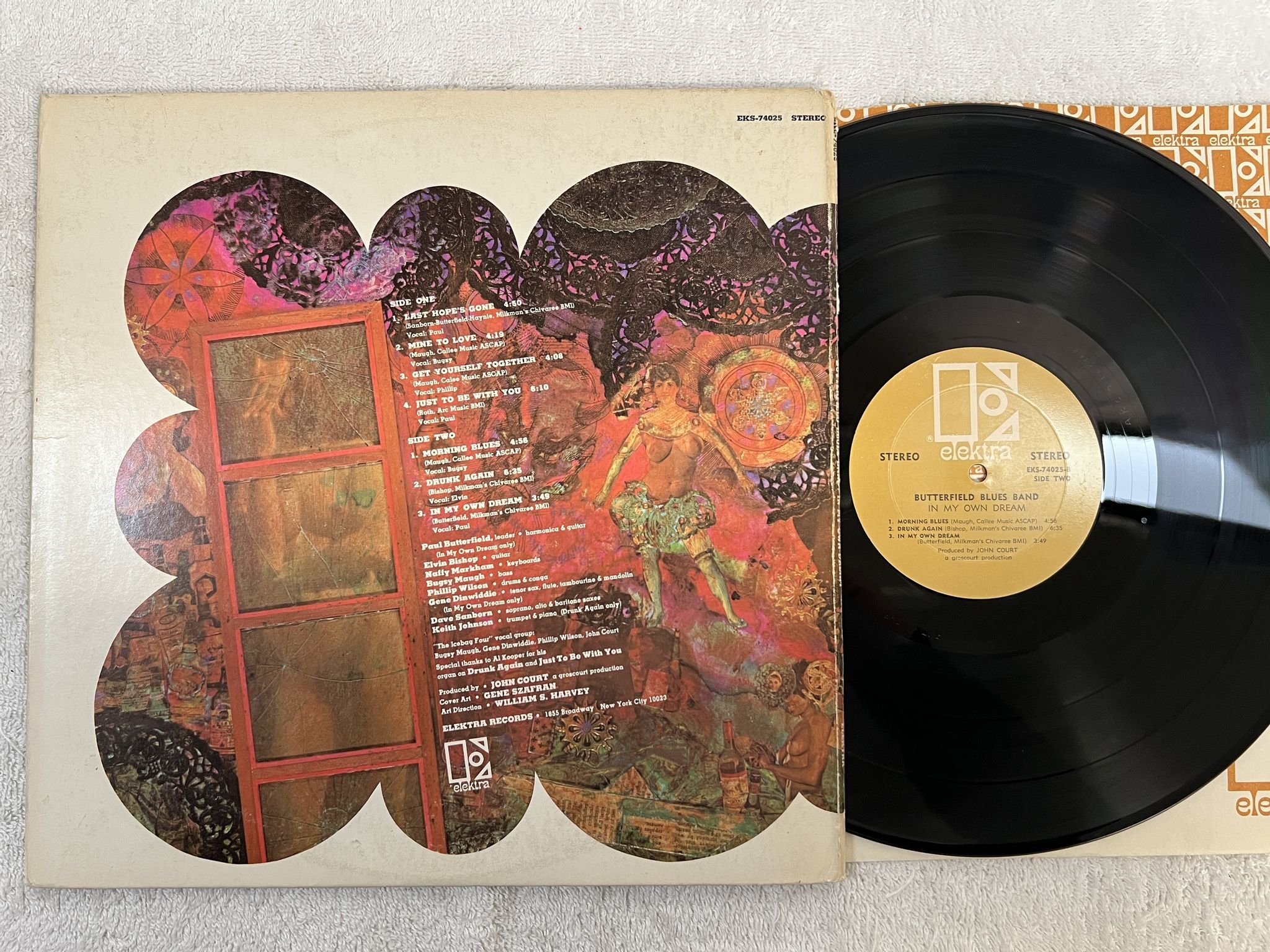 Omslagsbild för skivan BUTTERFIELD BLUES BAND in my own dream LP US ELEKTRA EKS 74025