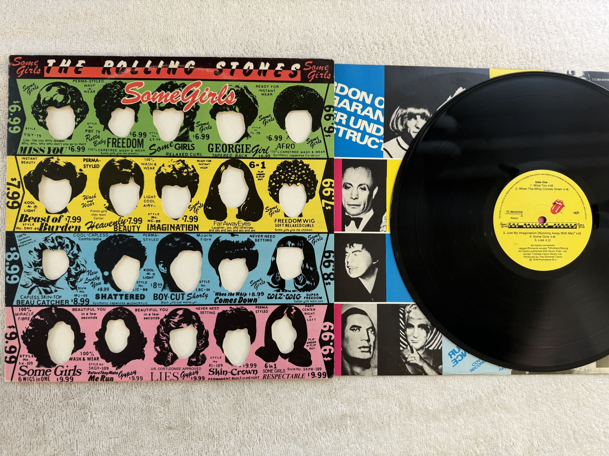 Omslagsbild för skivan ROLLING STONES some girls LP ncb 7C 064-61016