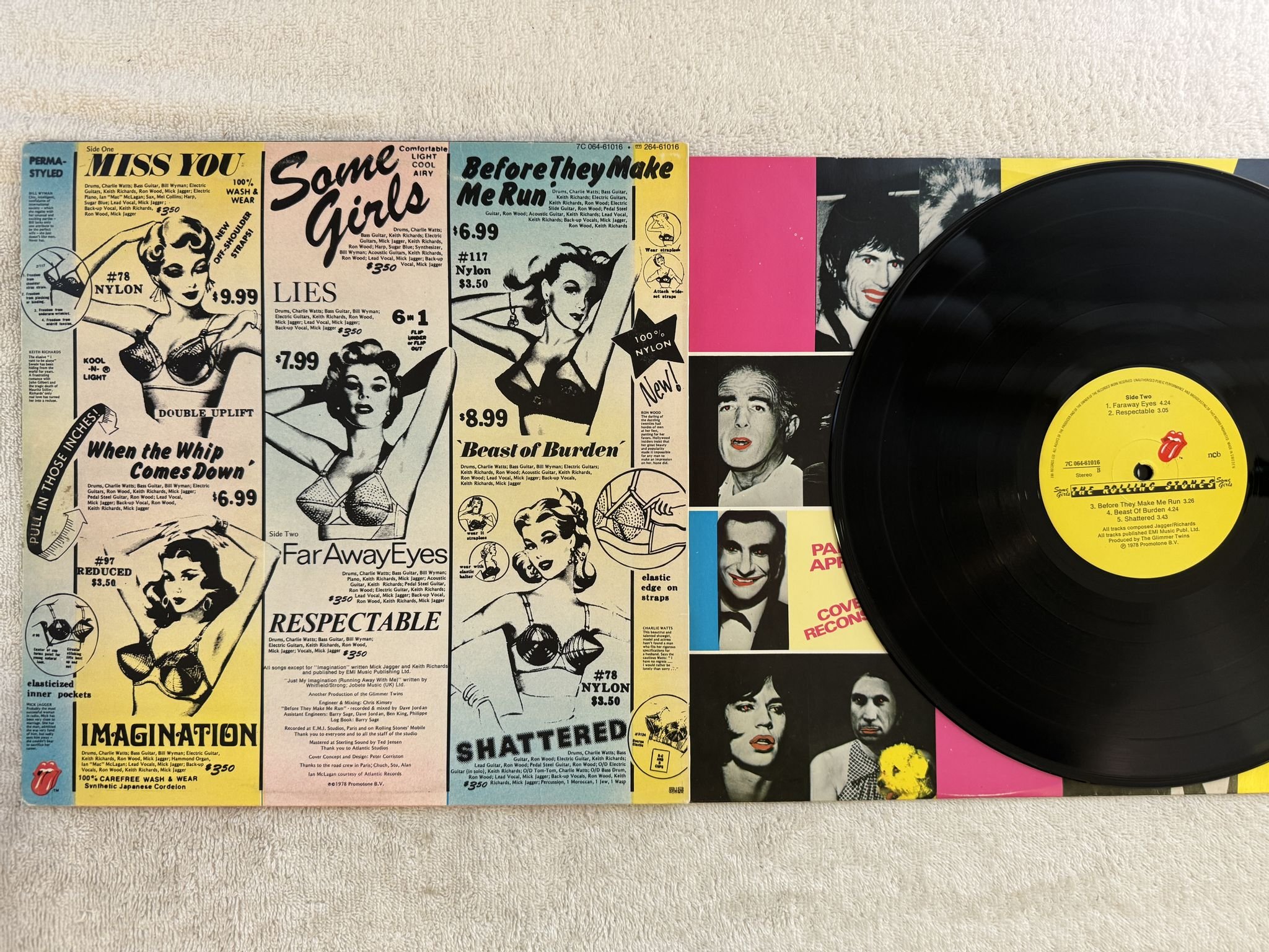 Omslagsbild för skivan ROLLING STONES some girls LP ncb 7C 064-61016