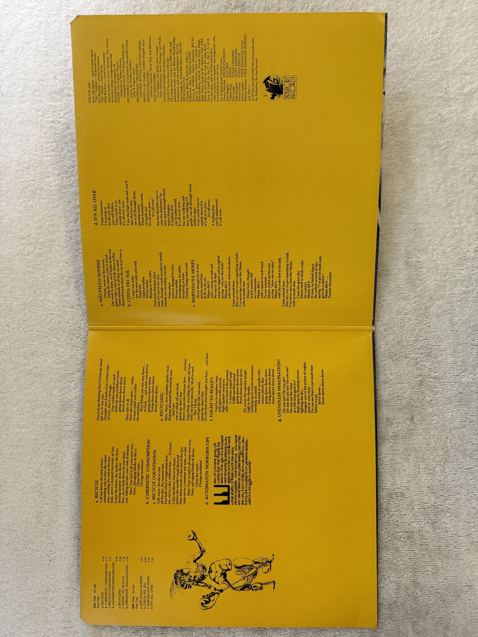 Omslagsbild för skivan NEKTAR recycled LP -76 US PASSPORT PPSD 98011