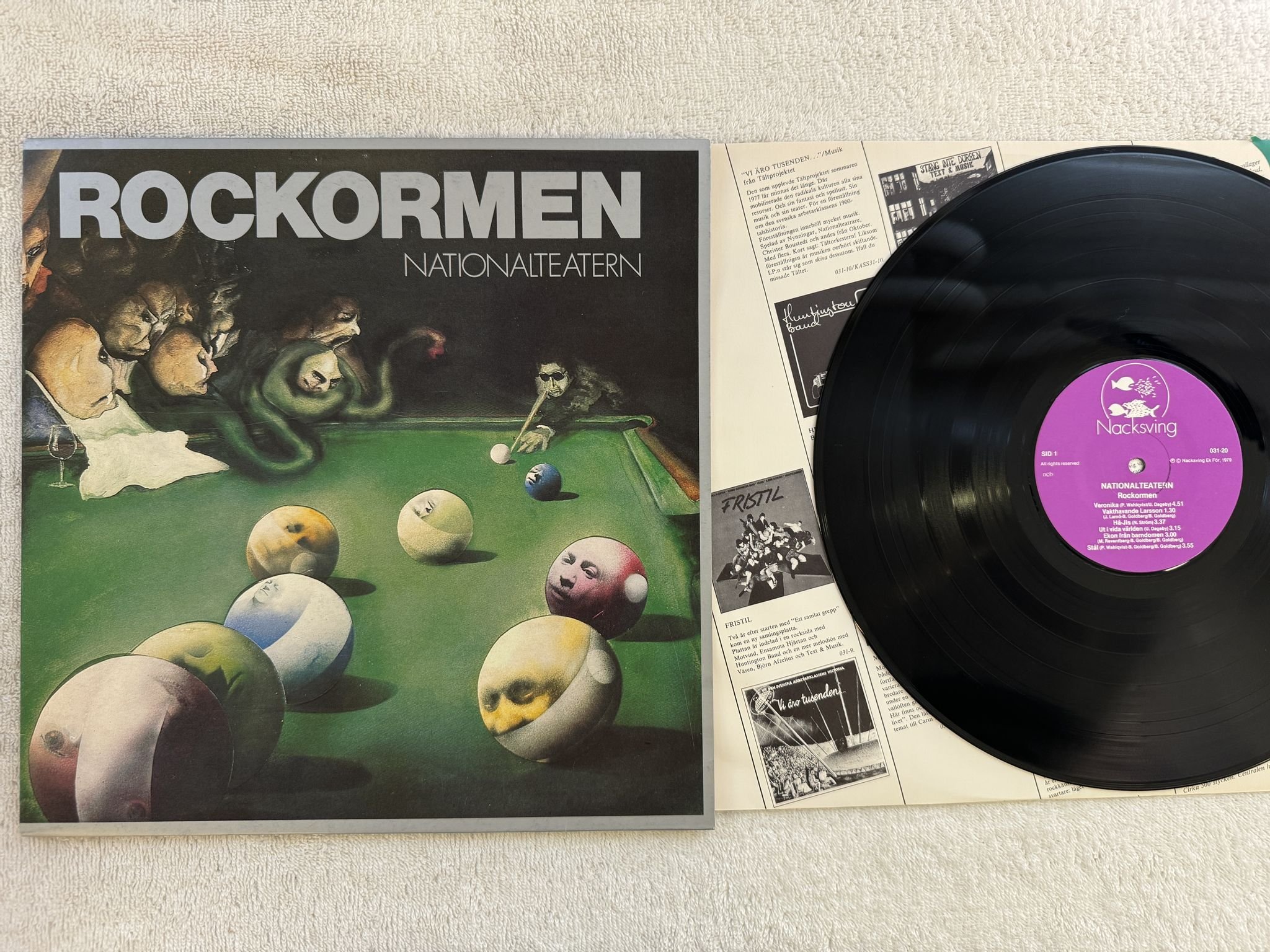 Omslagsbild för skivan NATIONALTEATERN rockormen LP -79 Swe NACKSVING 031-20