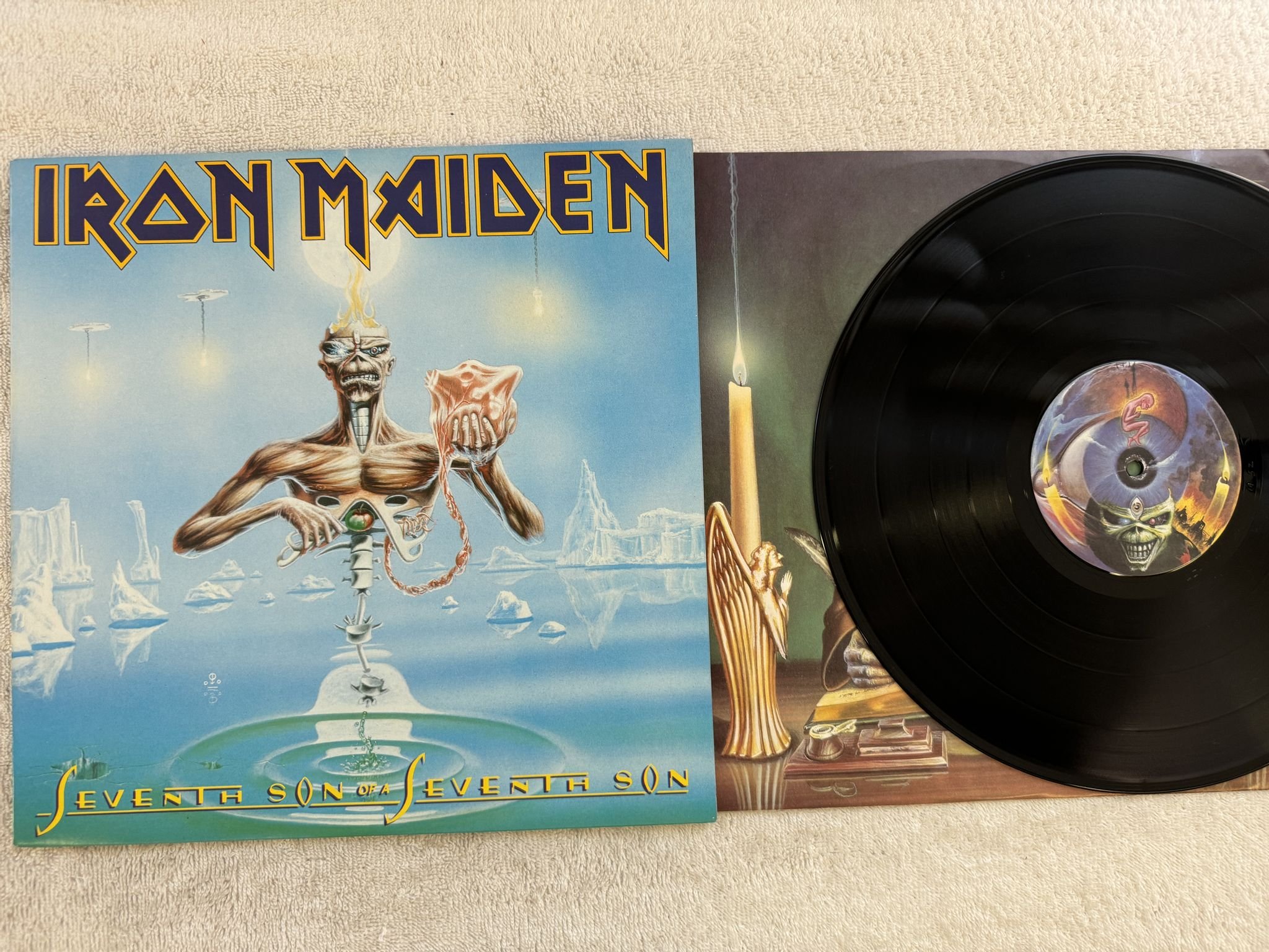 Omslagsbild för skivan IRON MAIDEN seventh son of a seventh son LP -88 Can EMI 077779025817