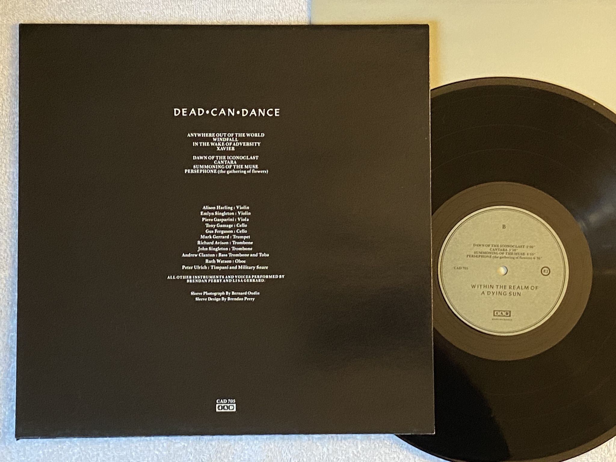 Omslagsbild för skivan DEAD CAN DANCE Within The Realm Of A Dying Sun LP -87 UK 4AD CAD 705