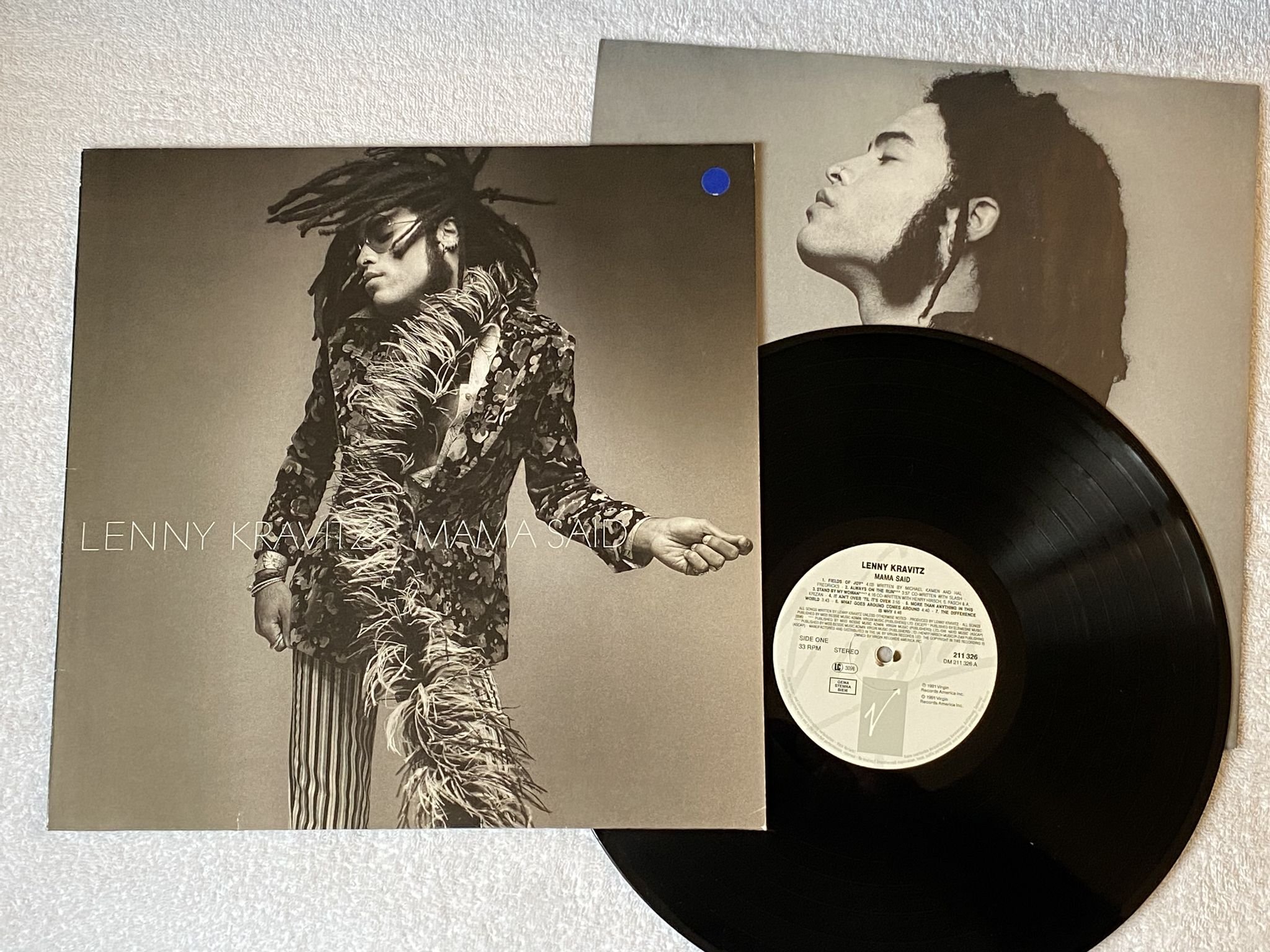 Omslagsbild för skivan LENNY KRAVITZ mama said LP -91 VIRGIN 211326
