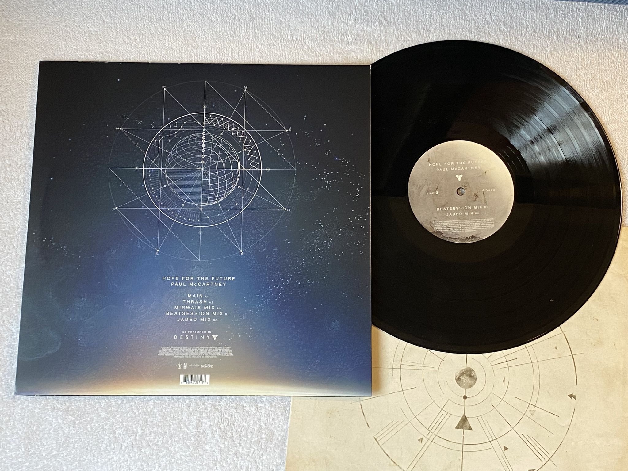 Omslagsbild för skivan PAUL McCARTNEY Hope For The Future 12" 2015 HEAR MUSIC 888072367180