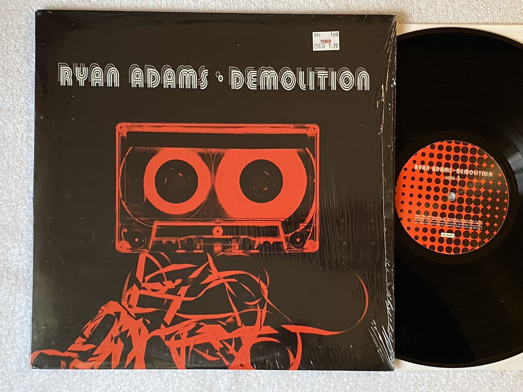 Omslagsbild för skivan RYAN ADAMS demolition LP 2002 US LOST HIGHWAY 088 170 333-1