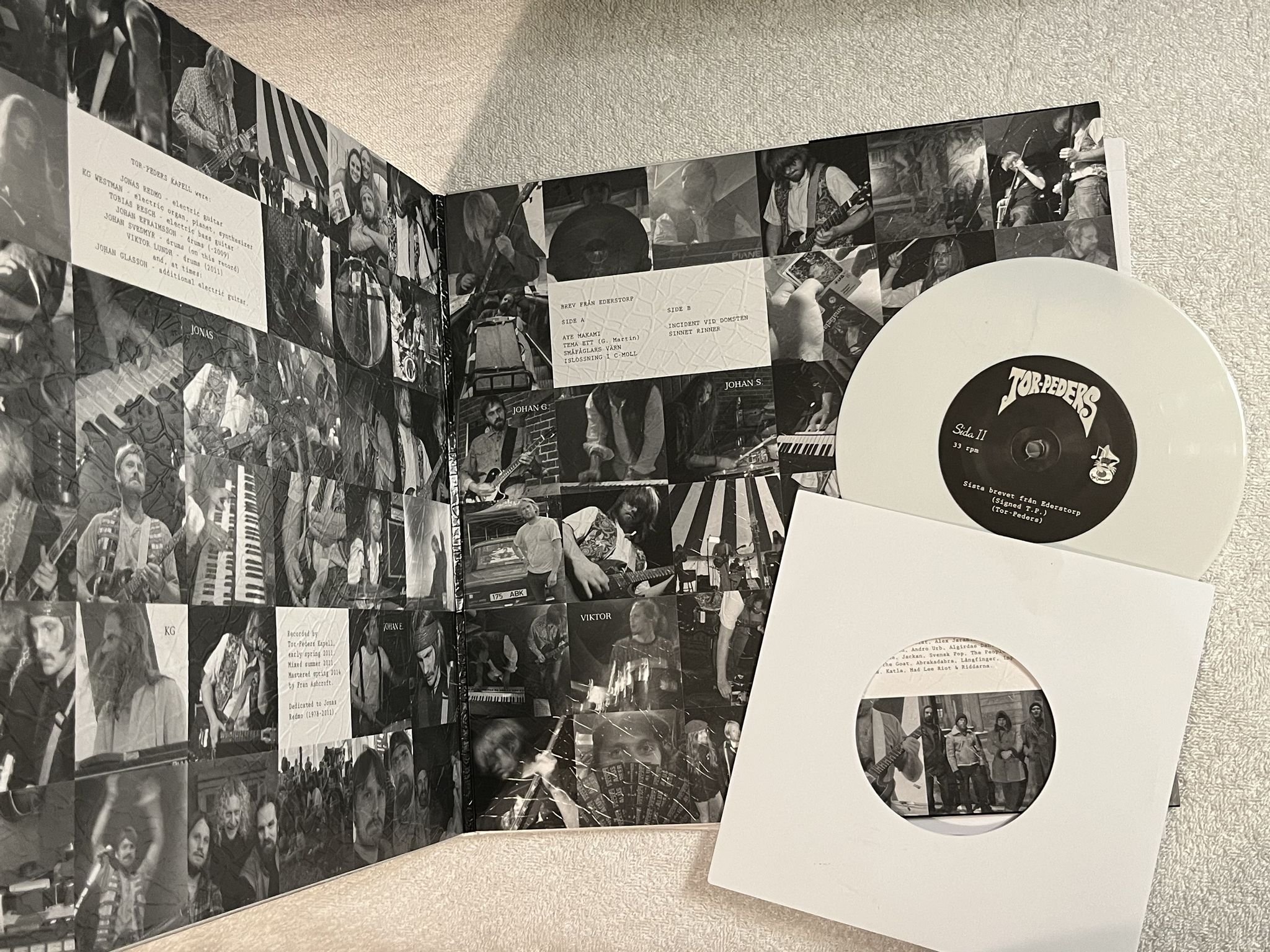 Omslagsbild för skivan TOR-PEDERS Brev Från Ederstorp LP + 7" REGAL CRABOMOPHONE ** Rare psych/prog **