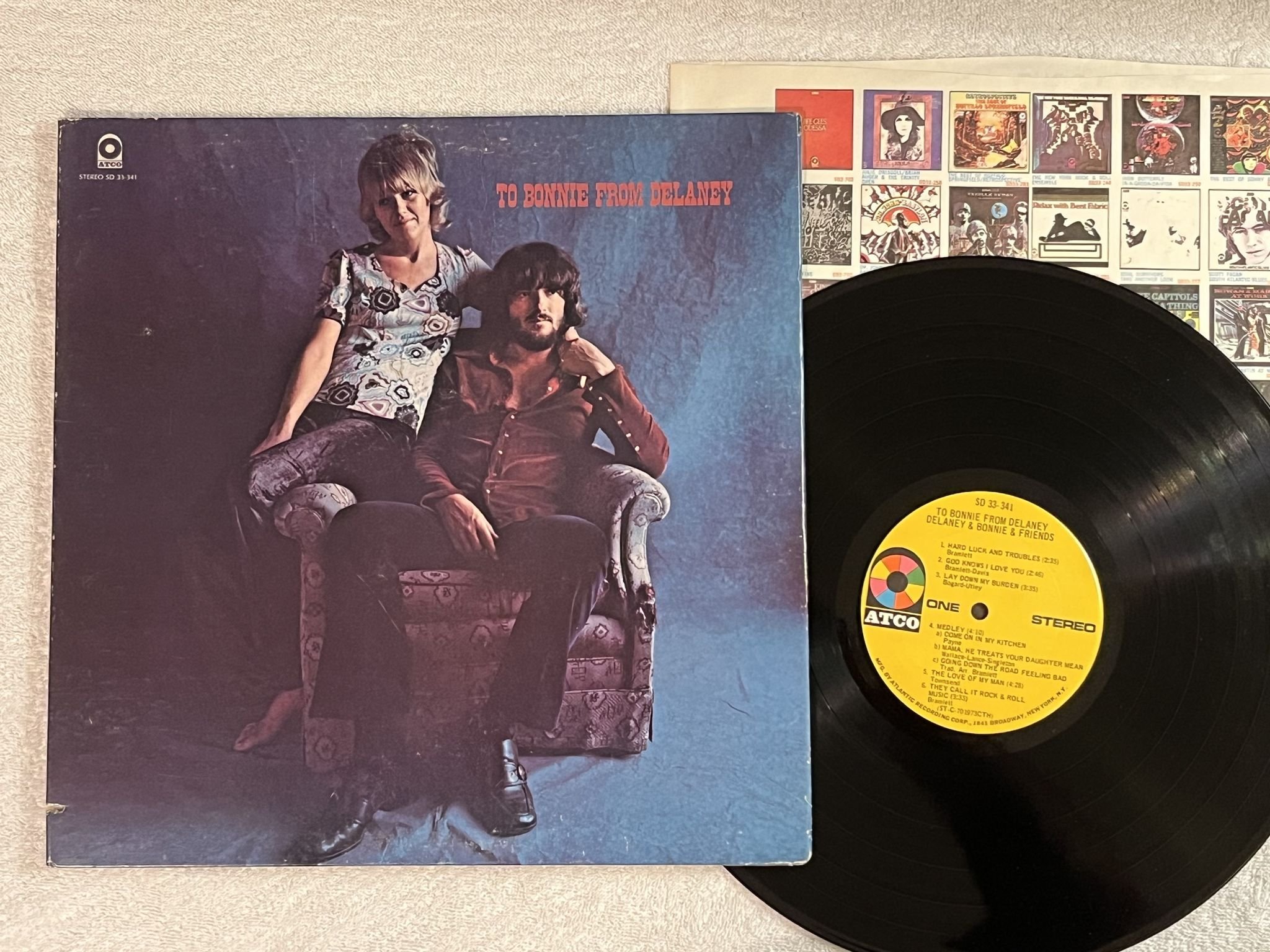 Omslagsbild för skivan DELANEY & BONNIE & FRIENDS to Bonnie from Delaney LP -70 US ATCO SD 33-341
