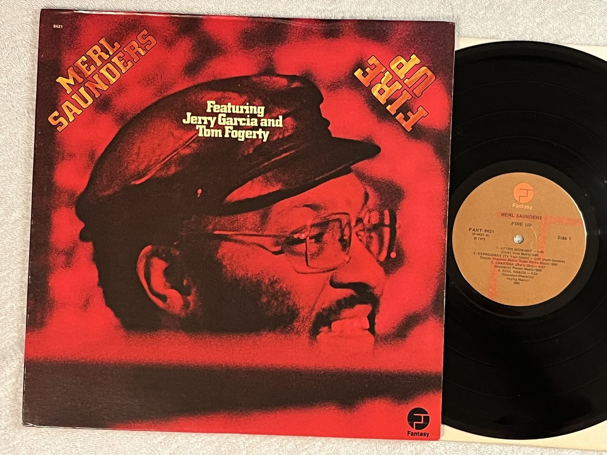 Omslagsbild för skivan MERL SAUNDERS Fire Up LP -73 US FANTASY FANT-9421 *** SOUL-JAZZ ***