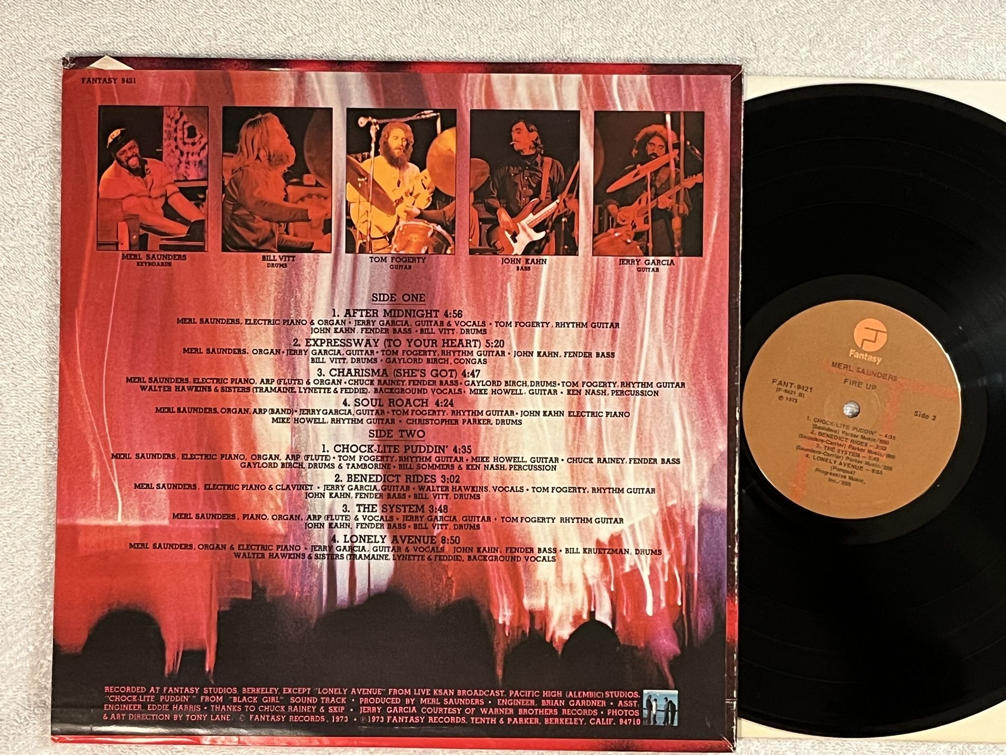 Omslagsbild för skivan MERL SAUNDERS Fire Up LP -73 US FANTASY FANT-9421 *** SOUL-JAZZ ***