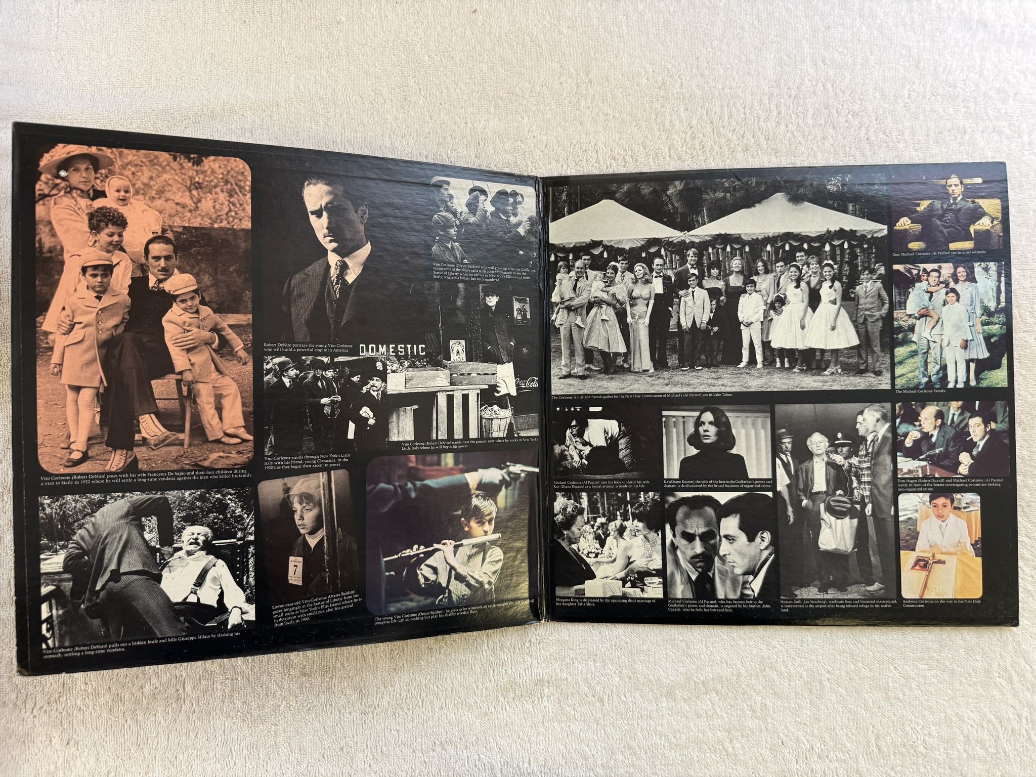 Omslagsbild för skivan NINO ROTA the Godfather part II LP -74 US ABC SBDP 856