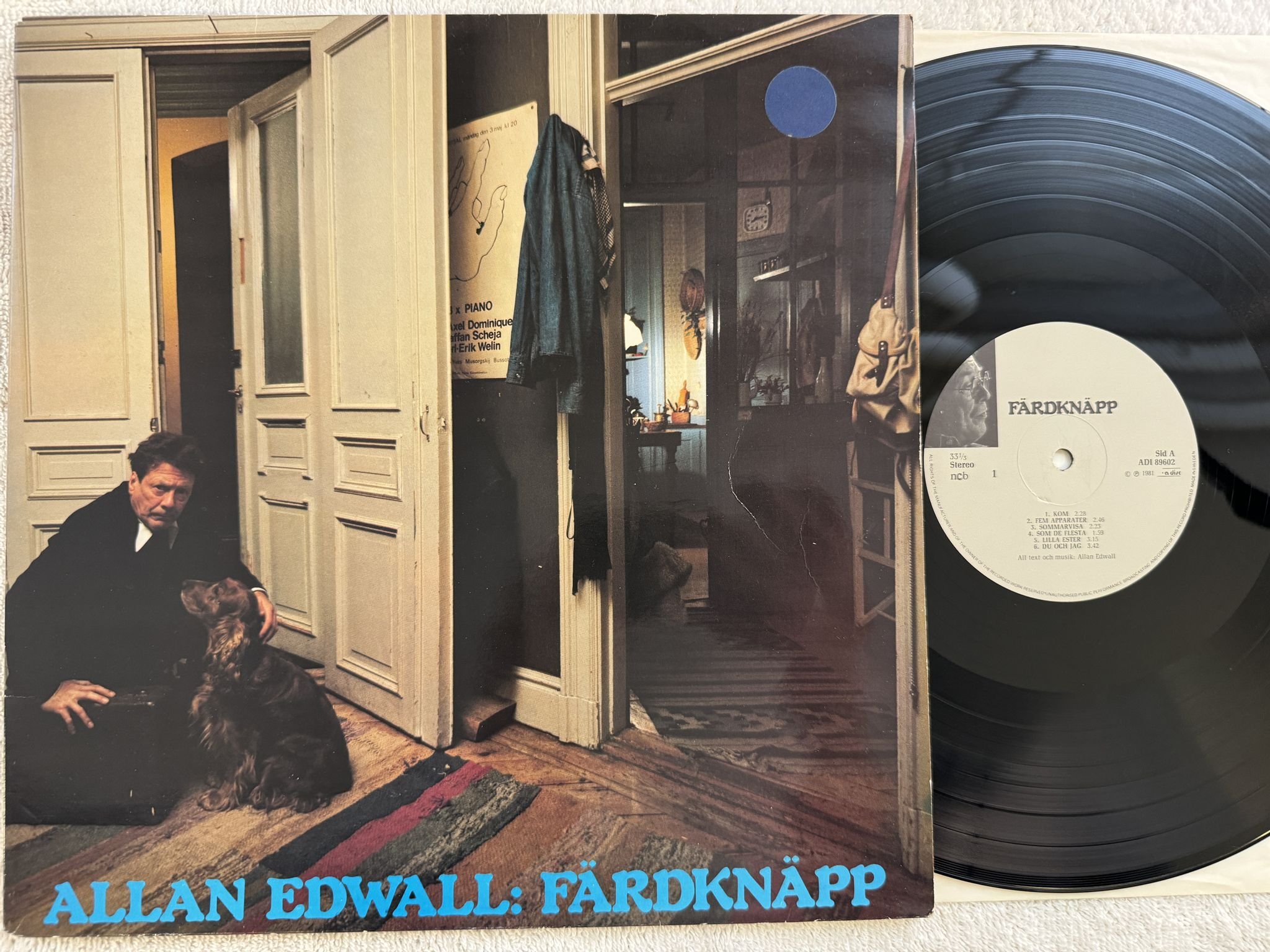 Omslagsbild för skivan ALLAN EDWALL färdknäpp LP -81 Swe a disc ADI 89602