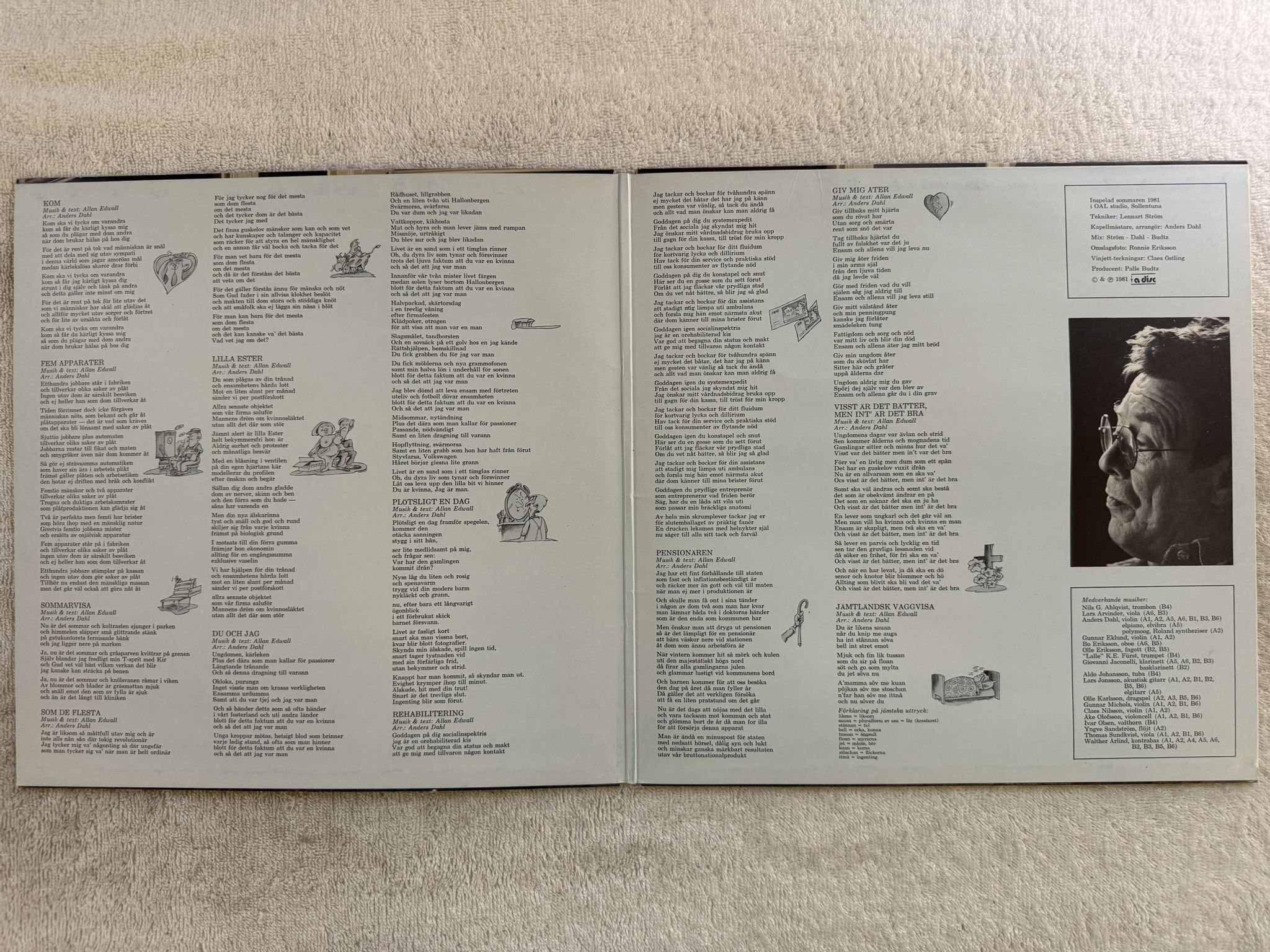 Omslagsbild för skivan ALLAN EDWALL färdknäpp LP -81 Swe a disc ADI 89602